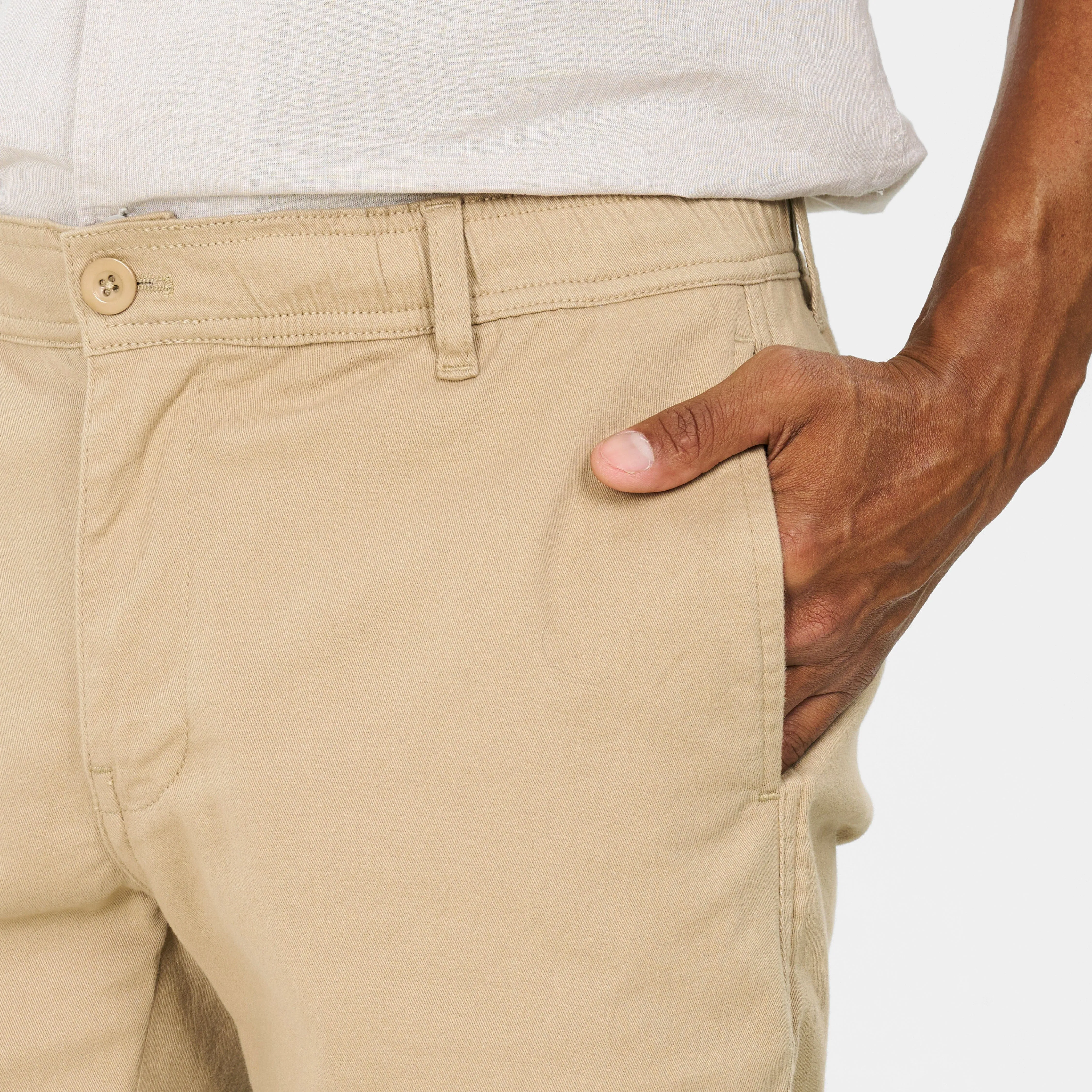 Khaki Easy Chino Short sold by Ash & Erie product image thumbnail 4