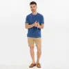 Heather Blue Luxury Soft Touch Crew Neck Tee sold by Ash & Erie