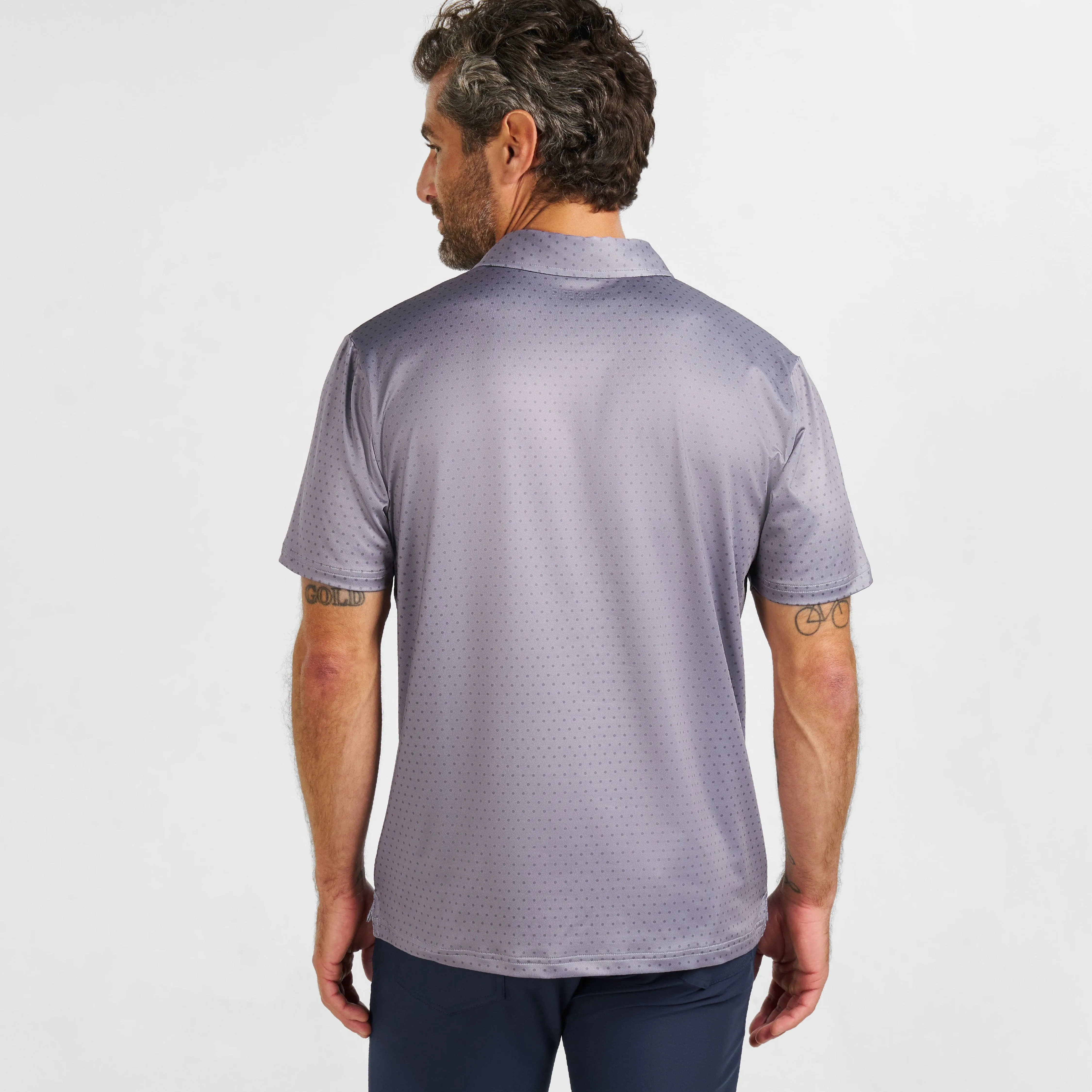 Grey Dots Tech Polo sold by Ash & Erie product image thumbnail 3