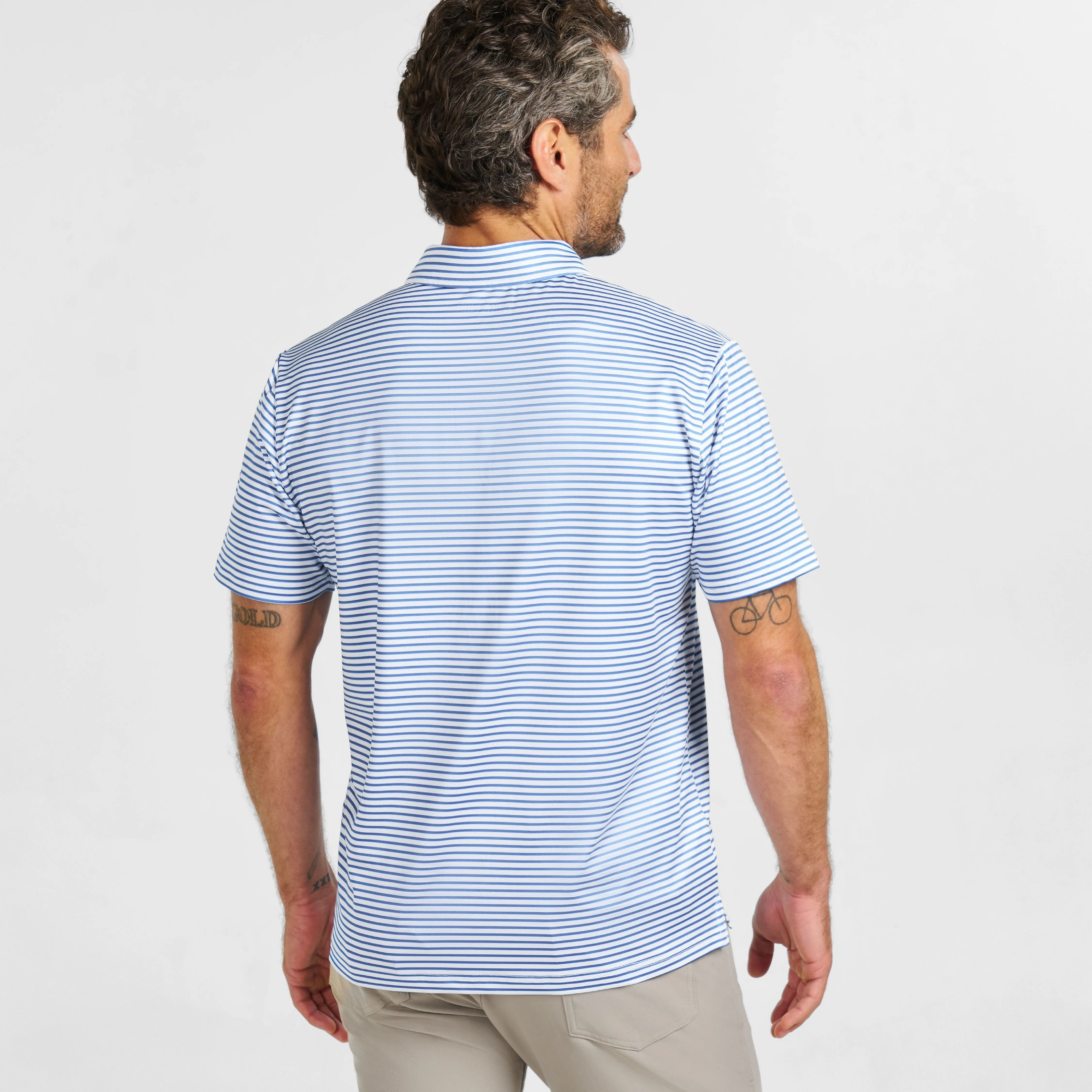 Coastal Stripes Tech Polo sold by Ash & Erie product image thumbnail 3