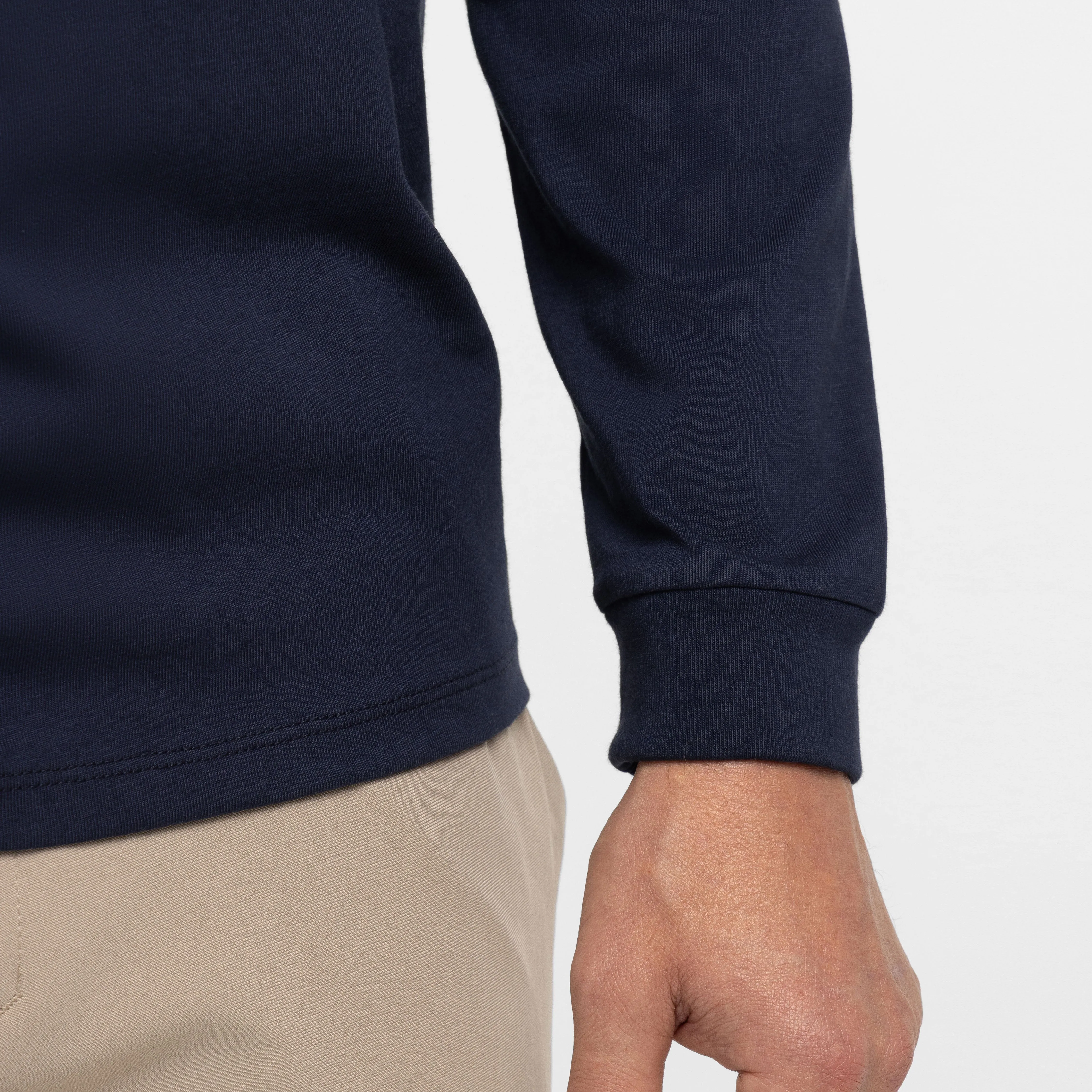 True Navy Long Sleeve Pima Cotton Henley sold by Ash & Erie product image thumbnail 5