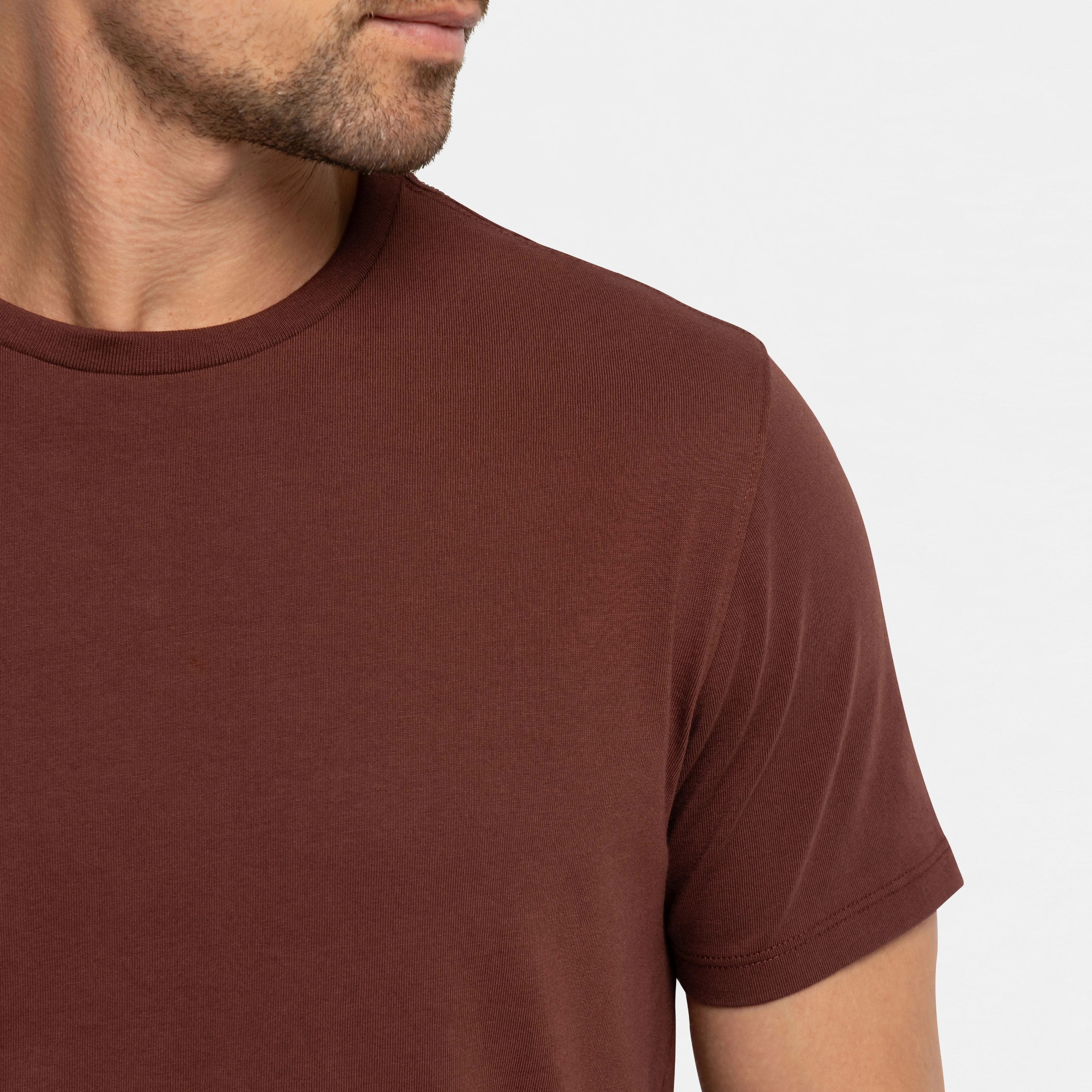 Rum Pima Cotton Crew Neck Tee sold by Ash & Erie product image thumbnail 4