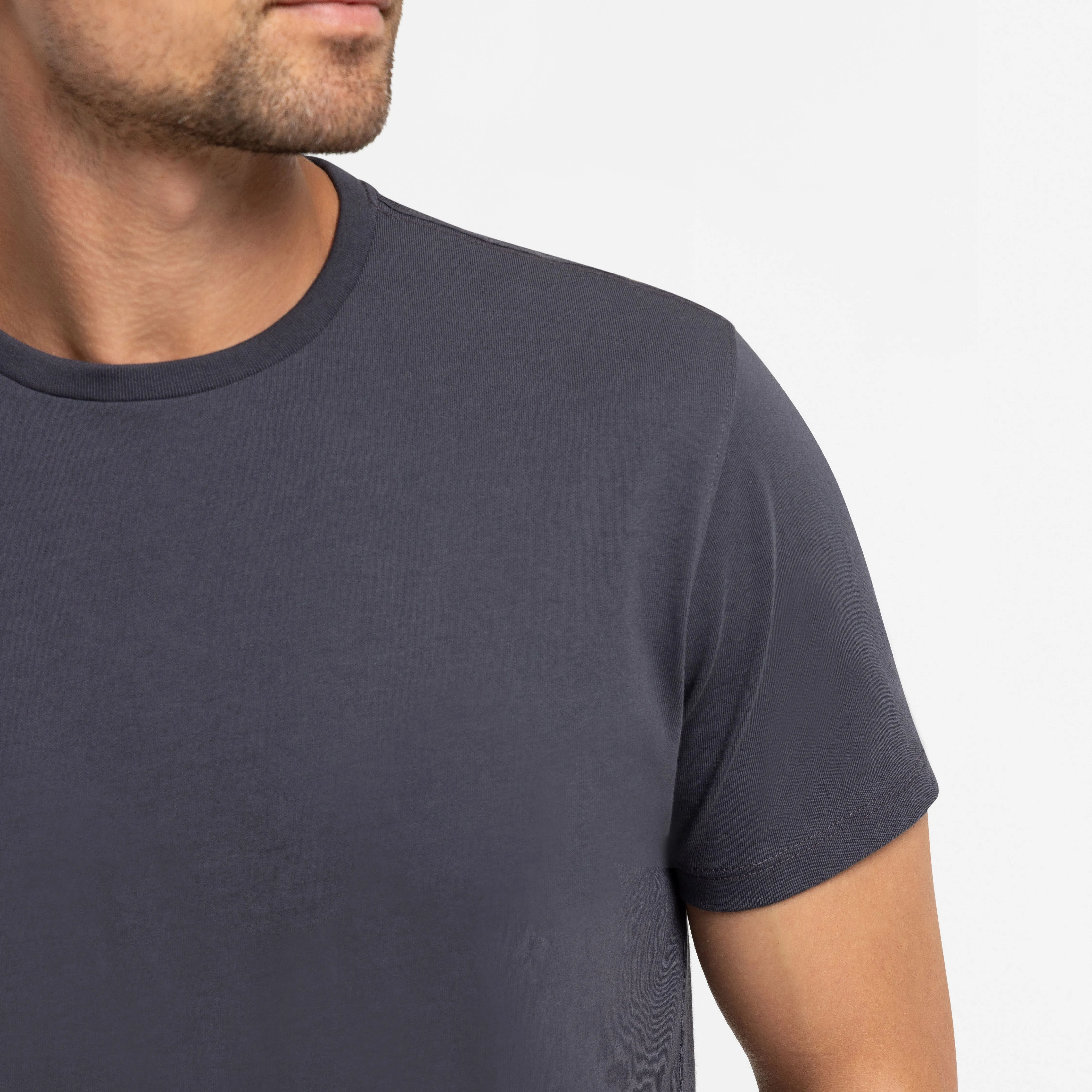 Ink Pima Cotton Crew Neck Tee sold by Ash & Erie product image thumbnail 4