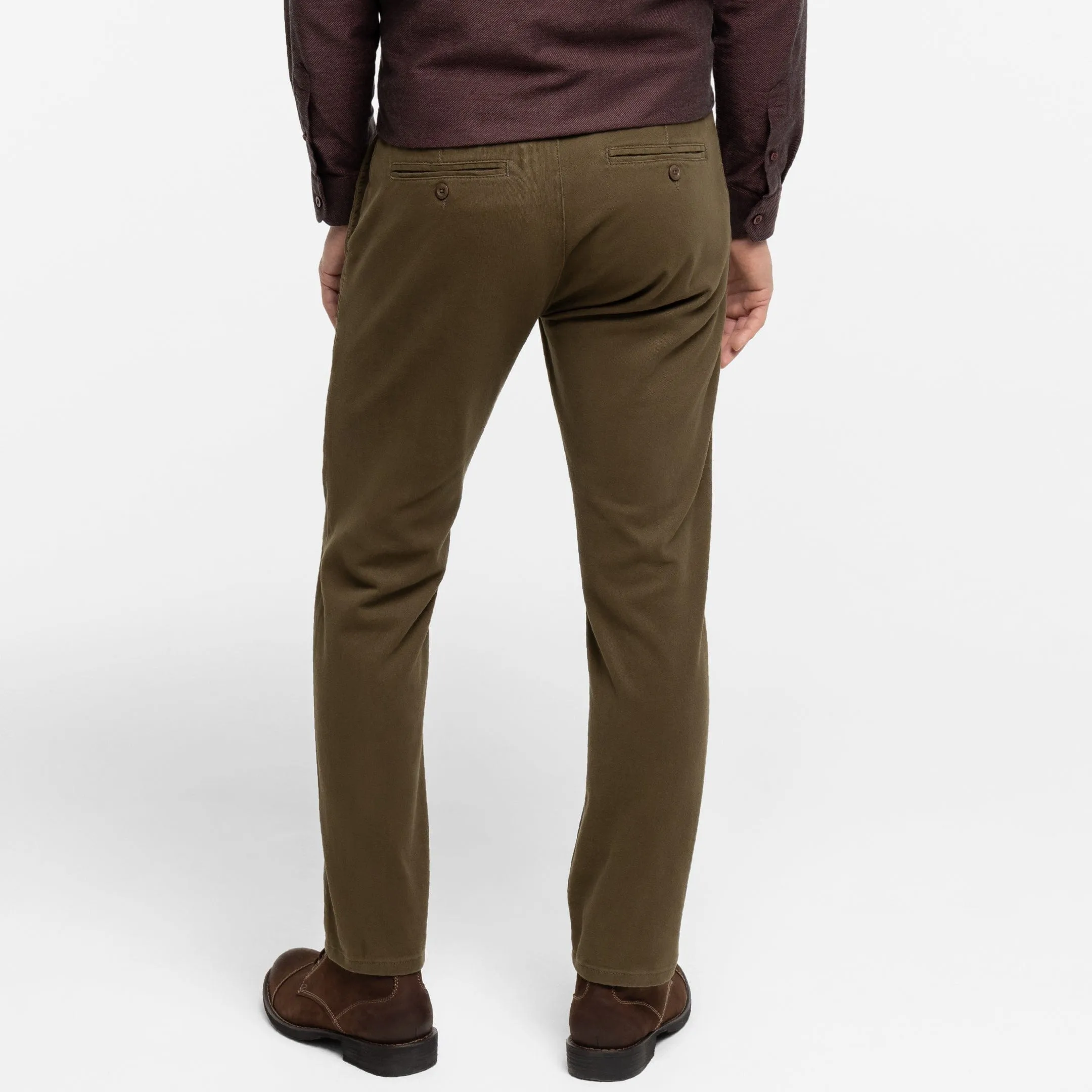 Espresso Washed Stretch Chino sold by Ash & Erie product image thumbnail 3