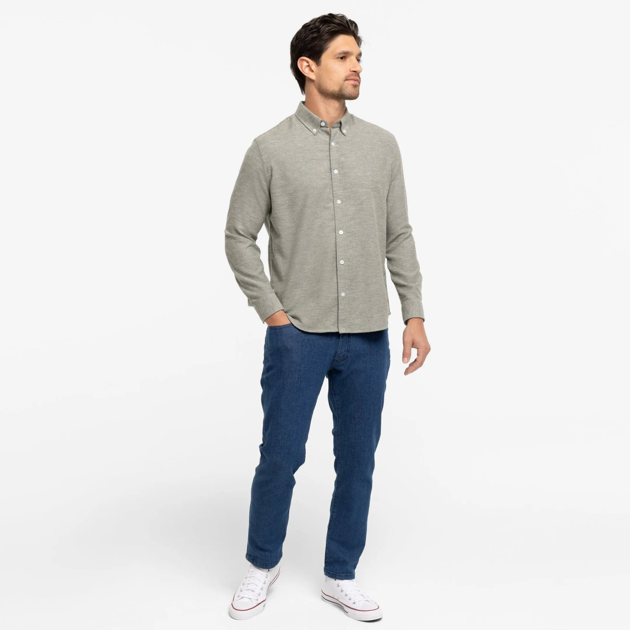 Heather Green Everyday Shirt sold by Ash & Erie product image thumbnail 2