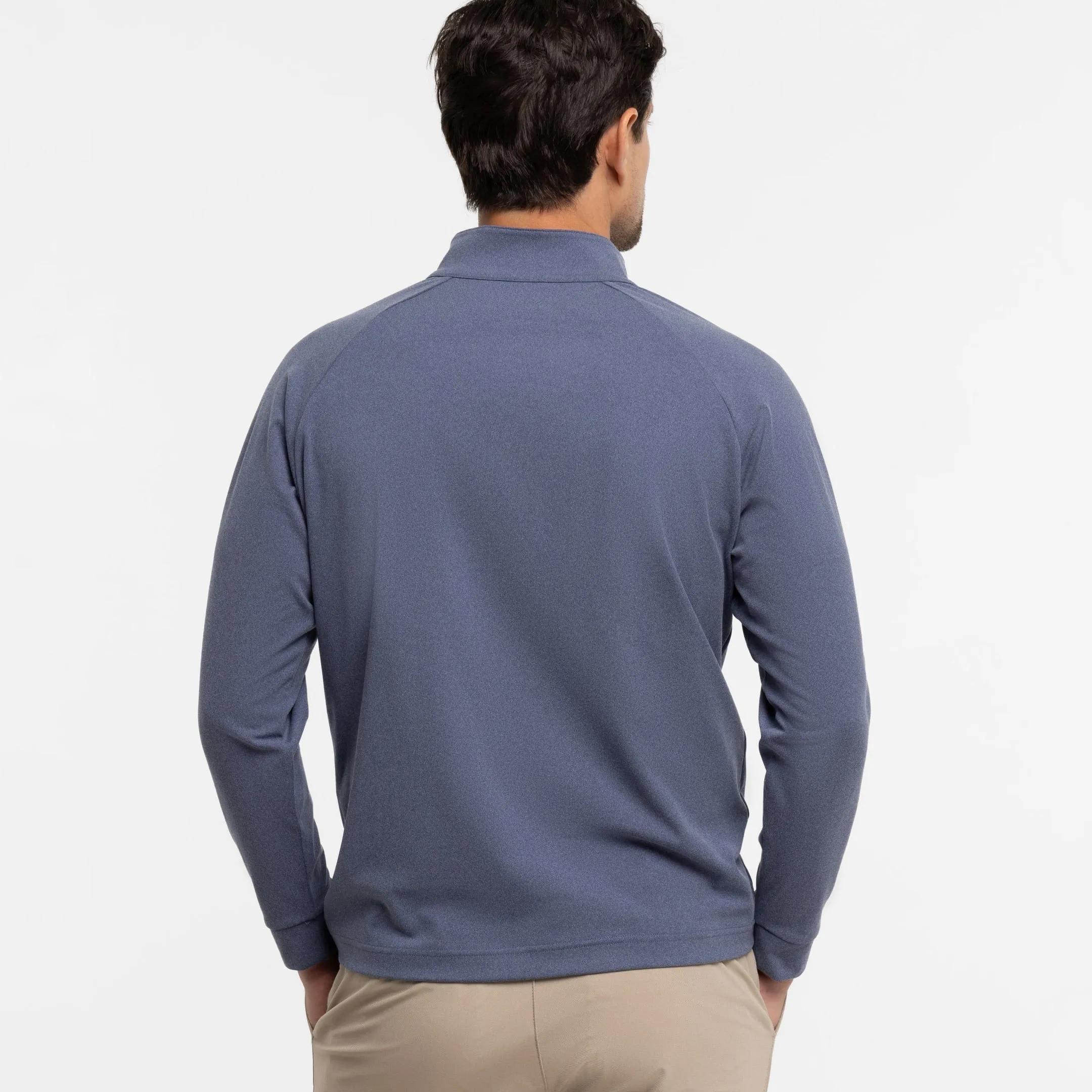 Heather Blue Hybrid Quarter-Zip sold by Ash & Erie product image thumbnail 3
