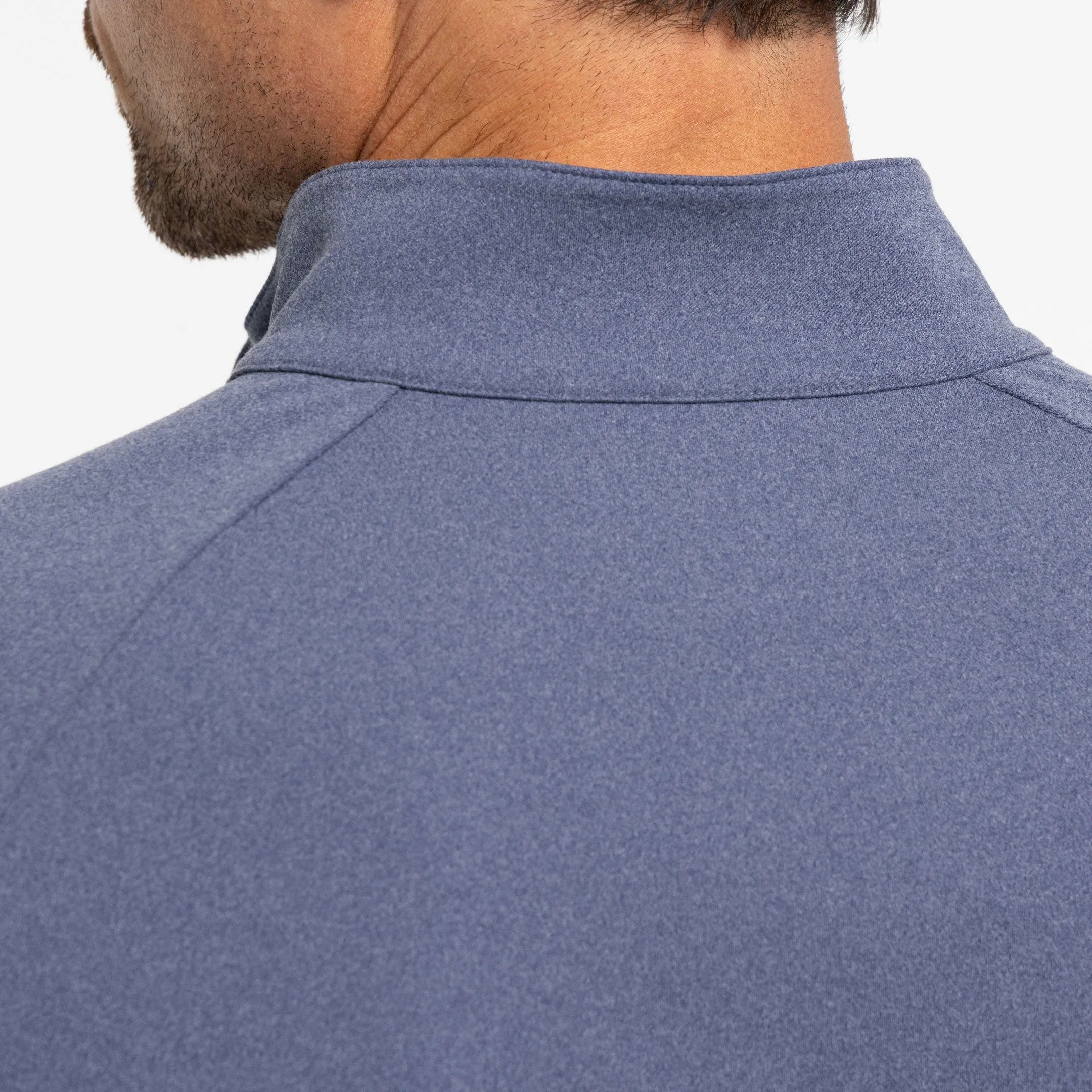 Heather Blue Hybrid Quarter-Zip sold by Ash & Erie product image thumbnail 5