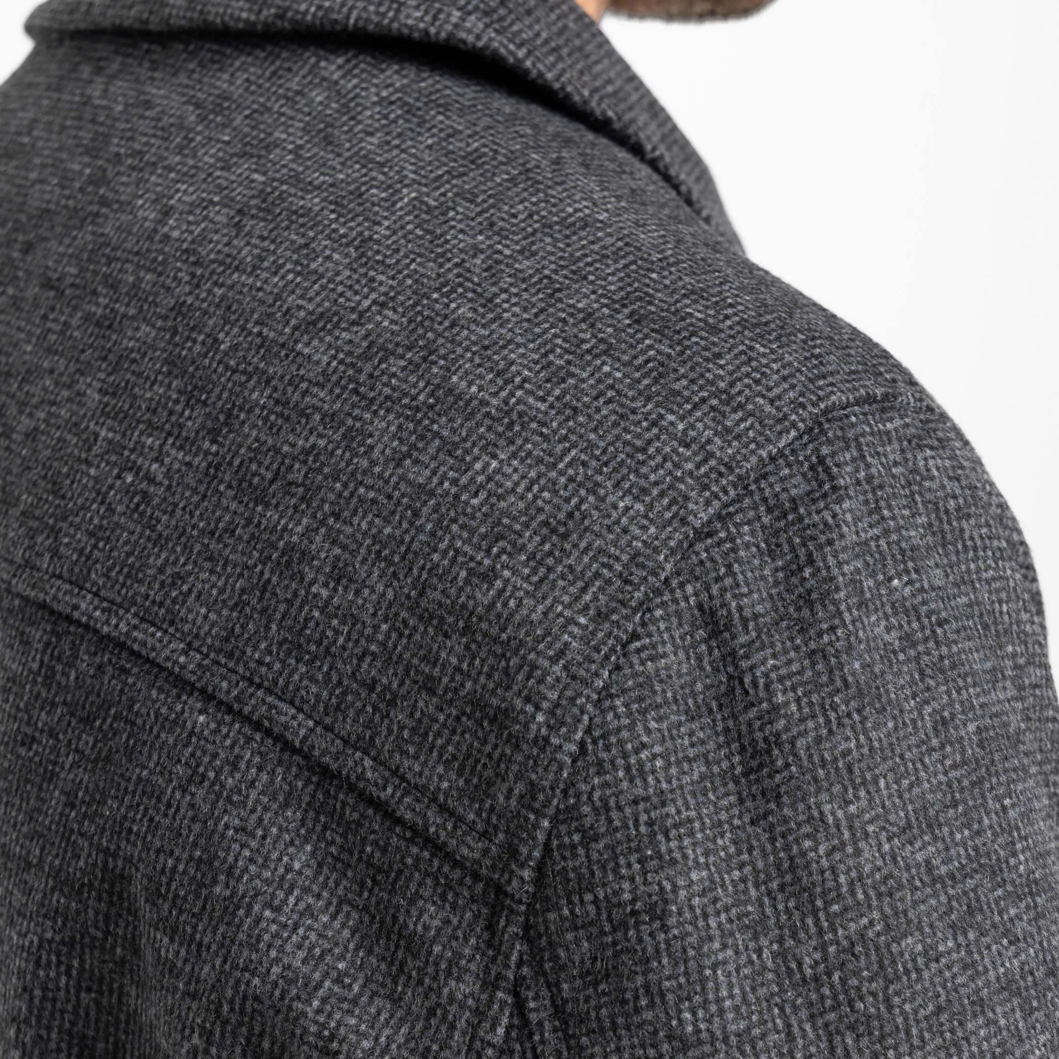 Charcoal Herringbone City Jacket sold by Ash & Erie product image thumbnail 5