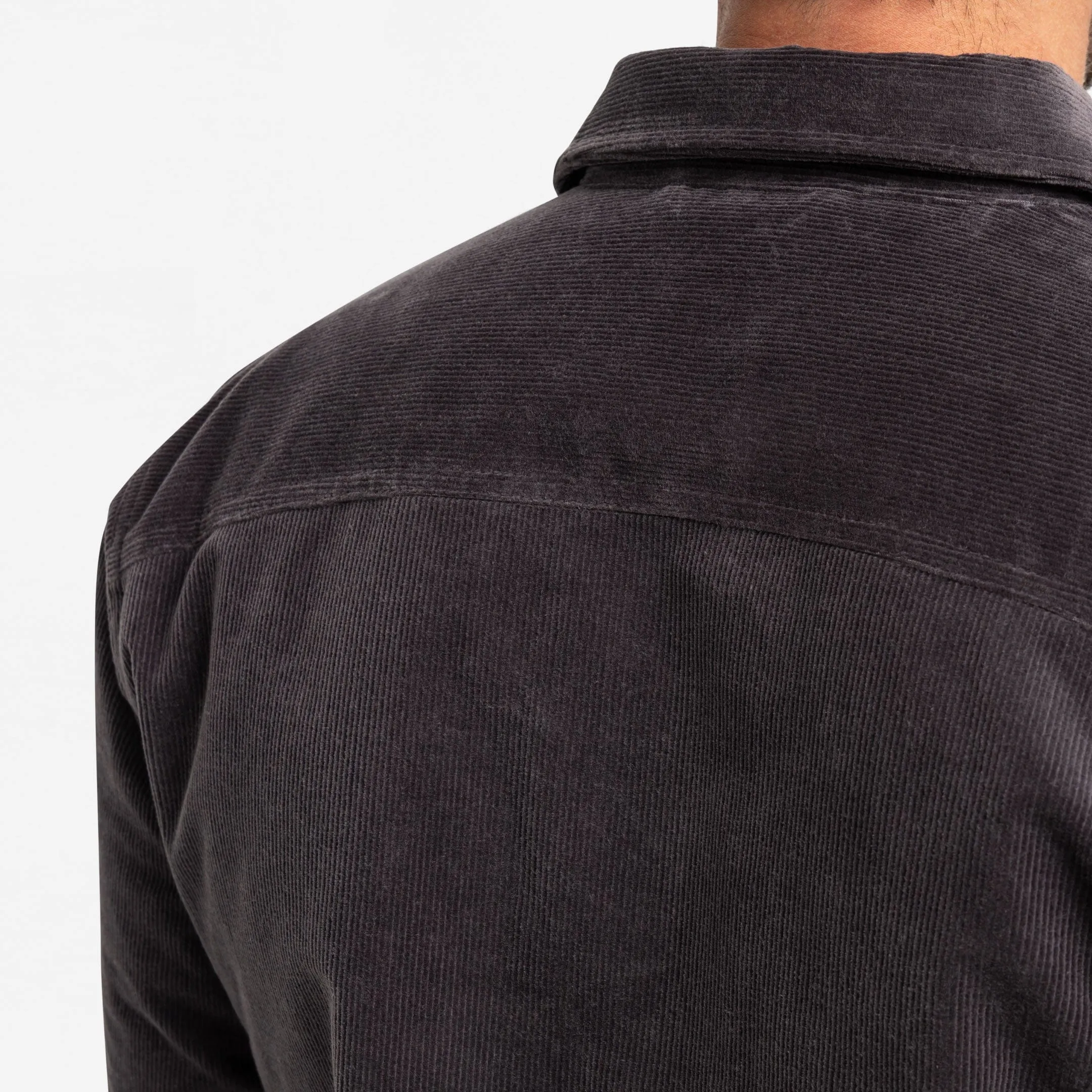 Grey Corduroy Shirt Jacket sold by Ash & Erie product image thumbnail 5