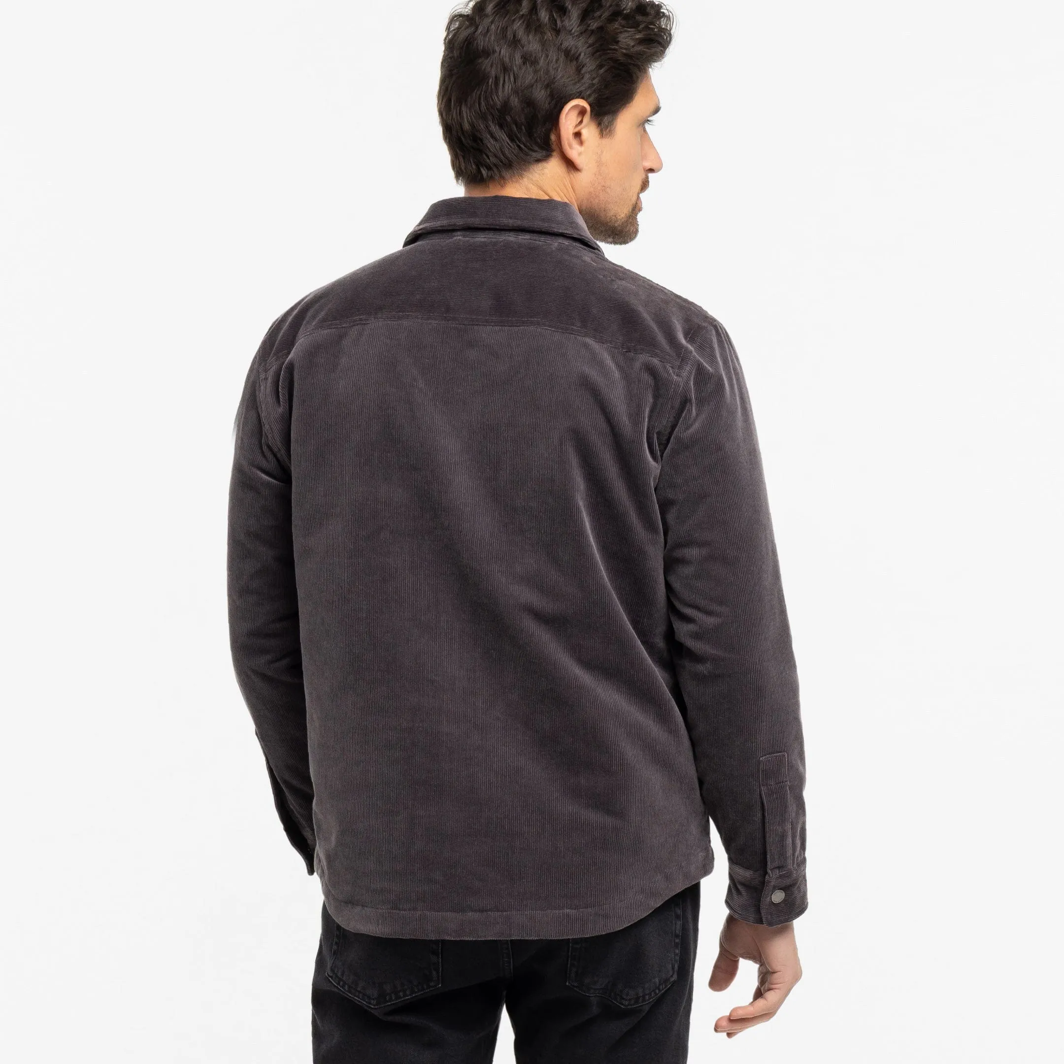 Grey Corduroy Shirt Jacket sold by Ash & Erie product image thumbnail 3