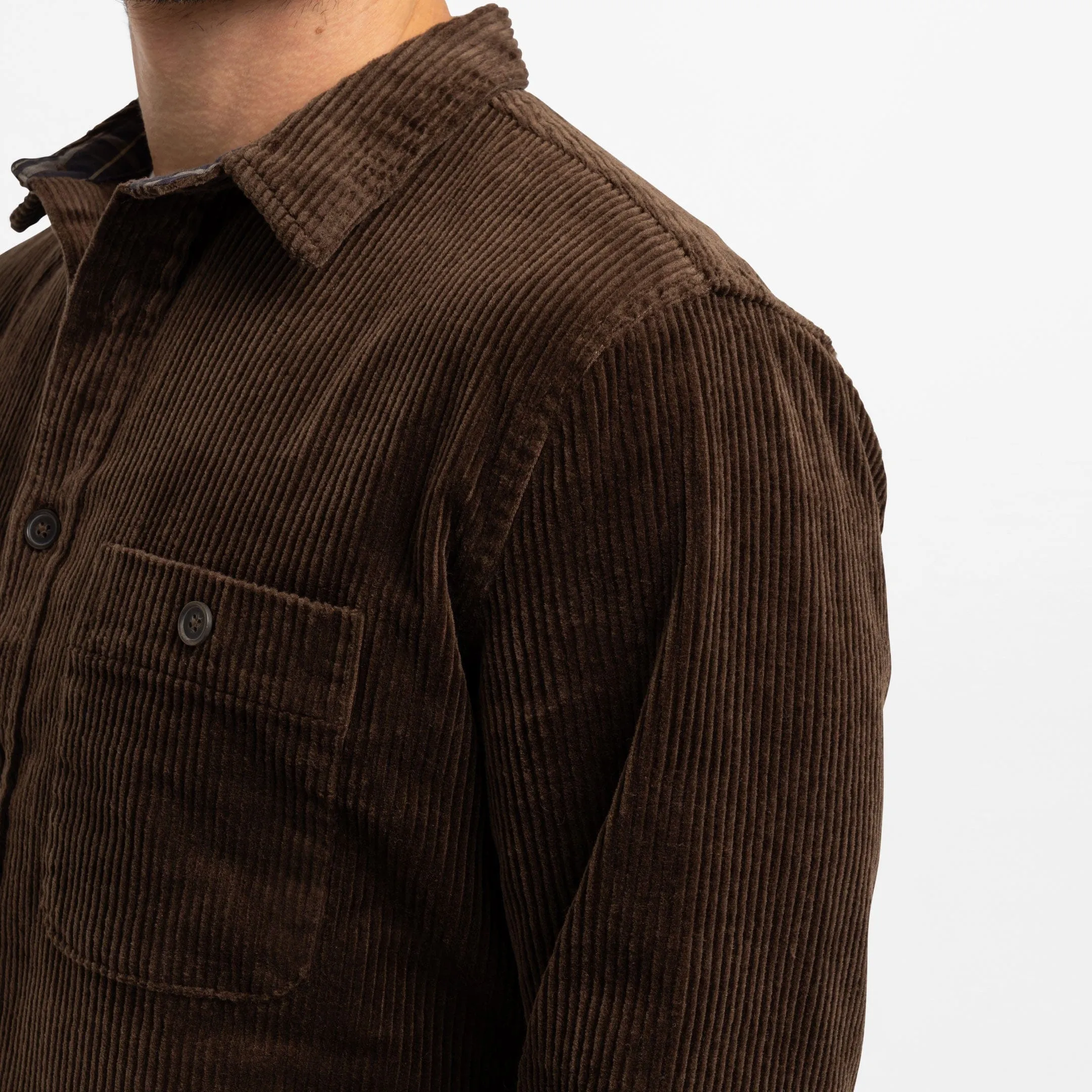 Brown Corduroy Overshirt sold by Ash & Erie product image thumbnail 4
