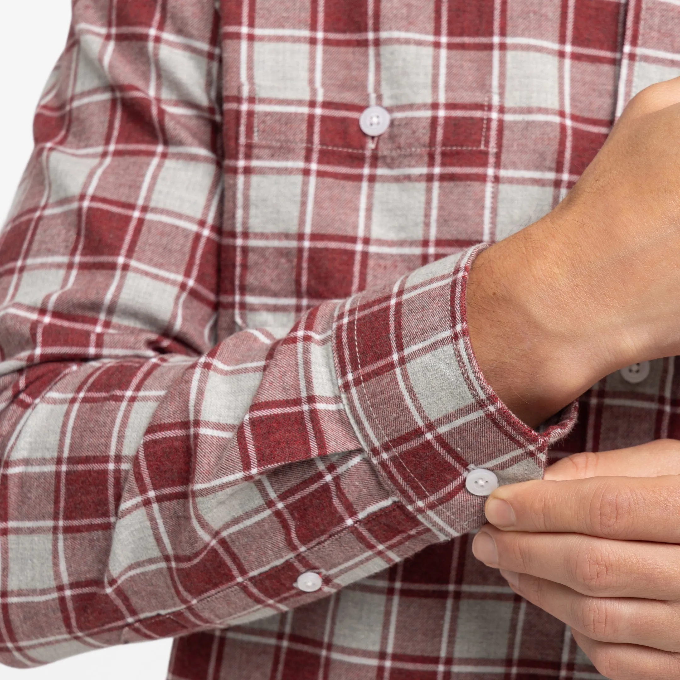 Forge Red Plaid Shirt sold by Ash & Erie product image thumbnail 4