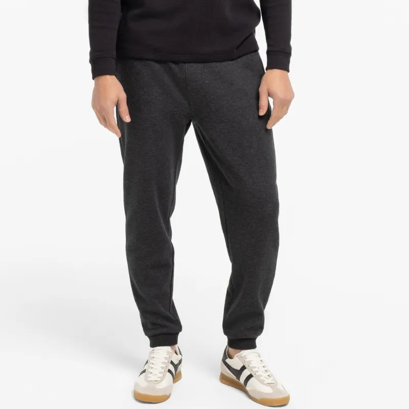 Heather Charcoal French Terry Jogger sold by Ash & Erie