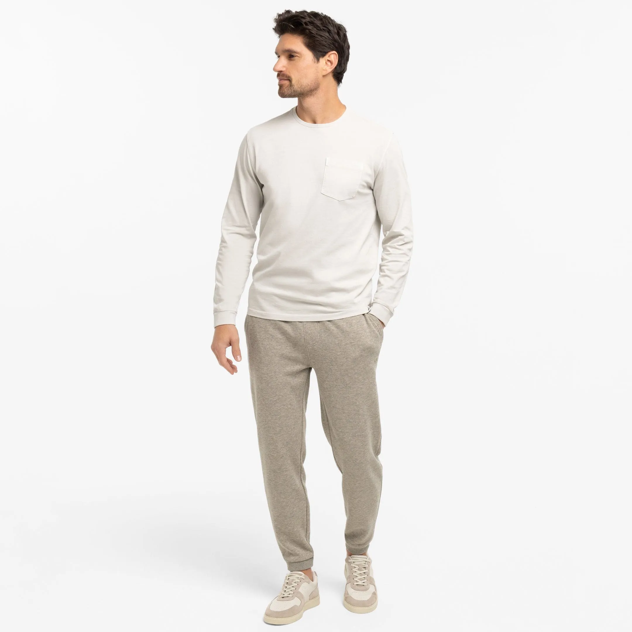 Heather Oat French Terry Jogger sold by Ash & Erie product image thumbnail 2