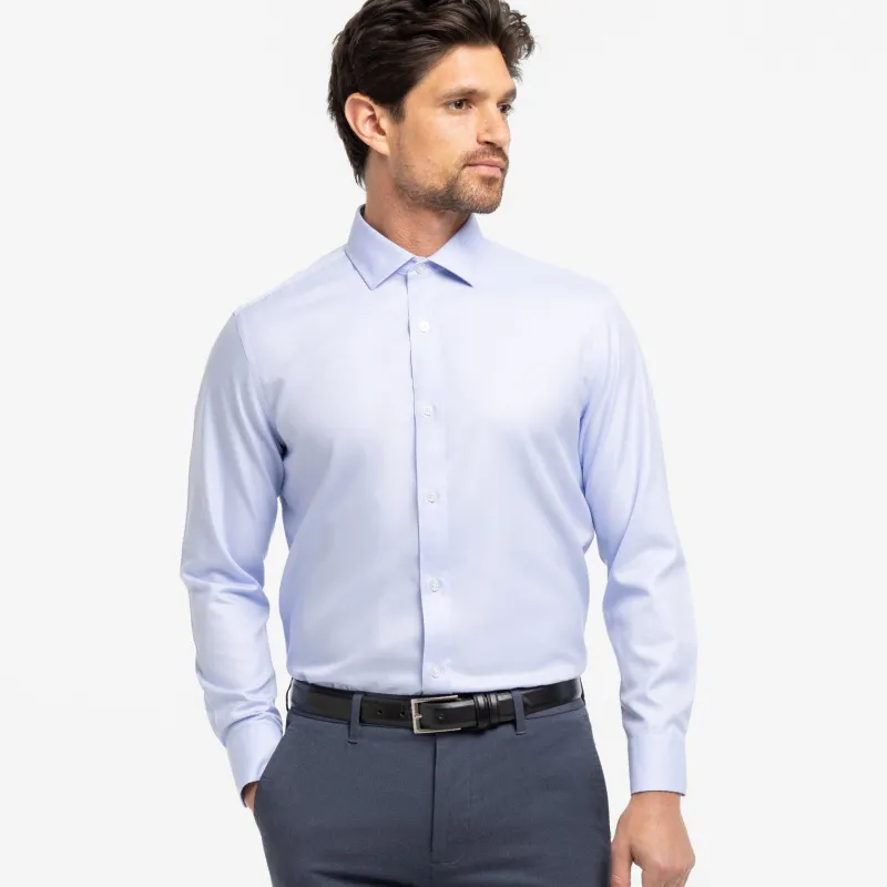 Blue Twill Dress Shirt sold by Ash & Erie