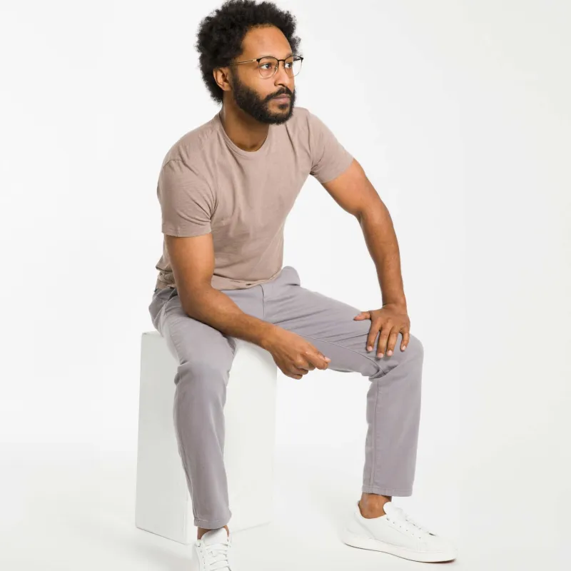 Walnut Textured Crew Neck Tee sold by Ash & Erie