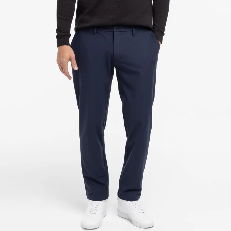 Navy Hybrid XYZ Chino sold by Ash & Erie