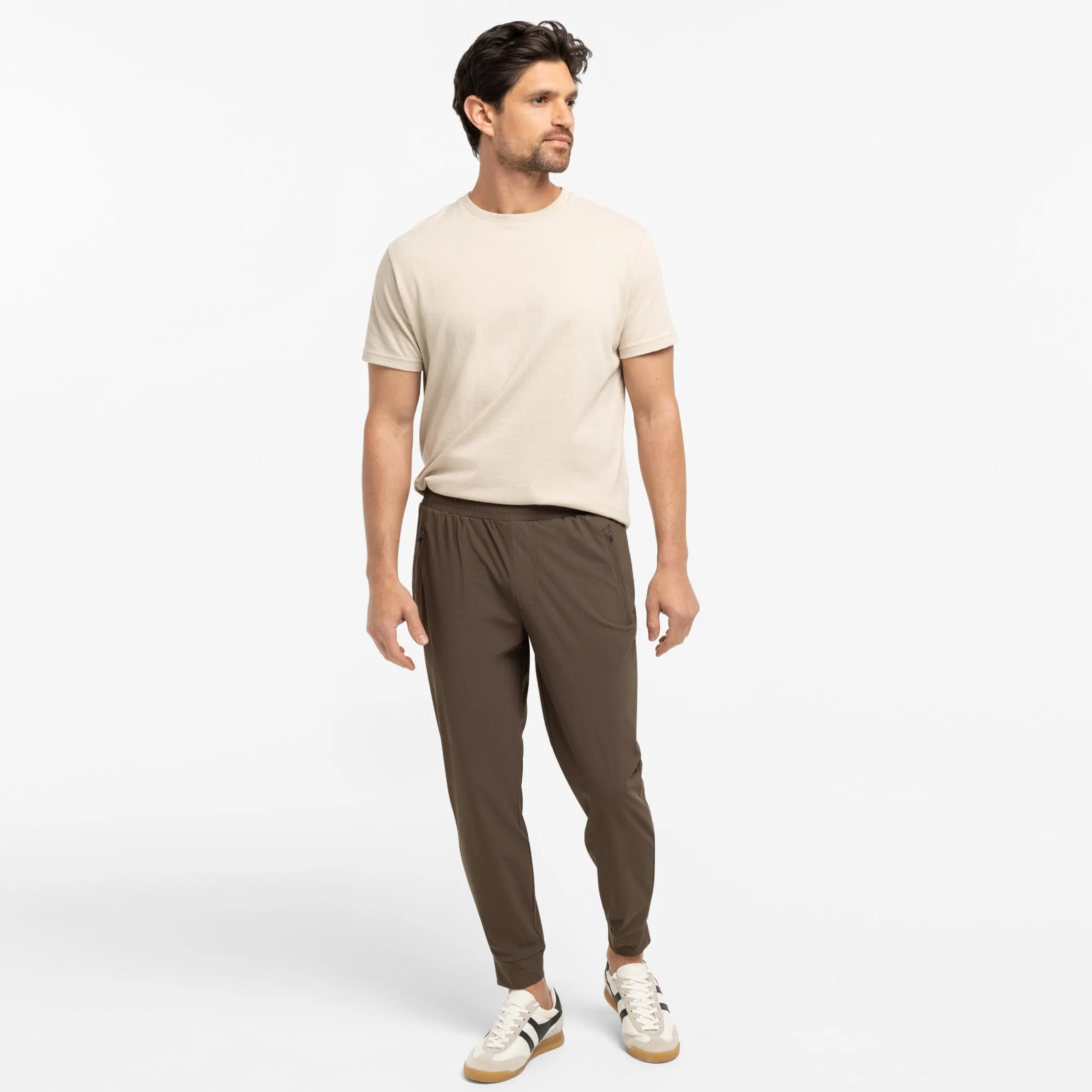 Brown Hybrid Jogger sold by Ash & Erie product image thumbnail 2