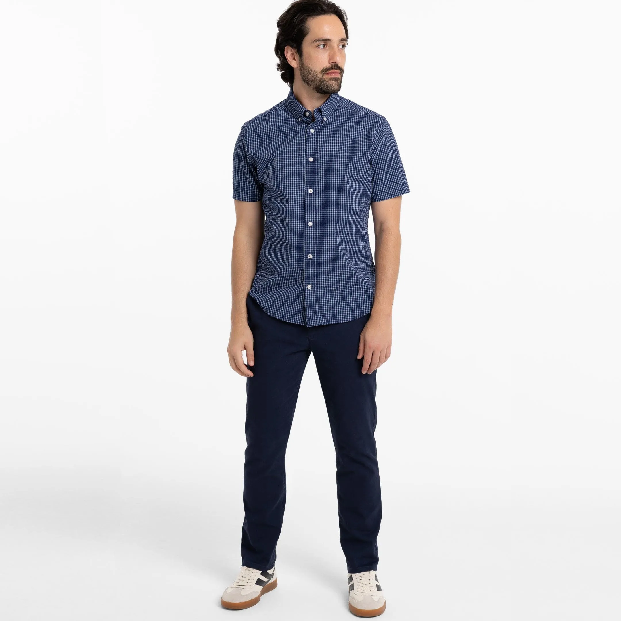 Cape Plaid Seersucker Short Sleeve Shirt sold by Ash & Erie product image thumbnail 2