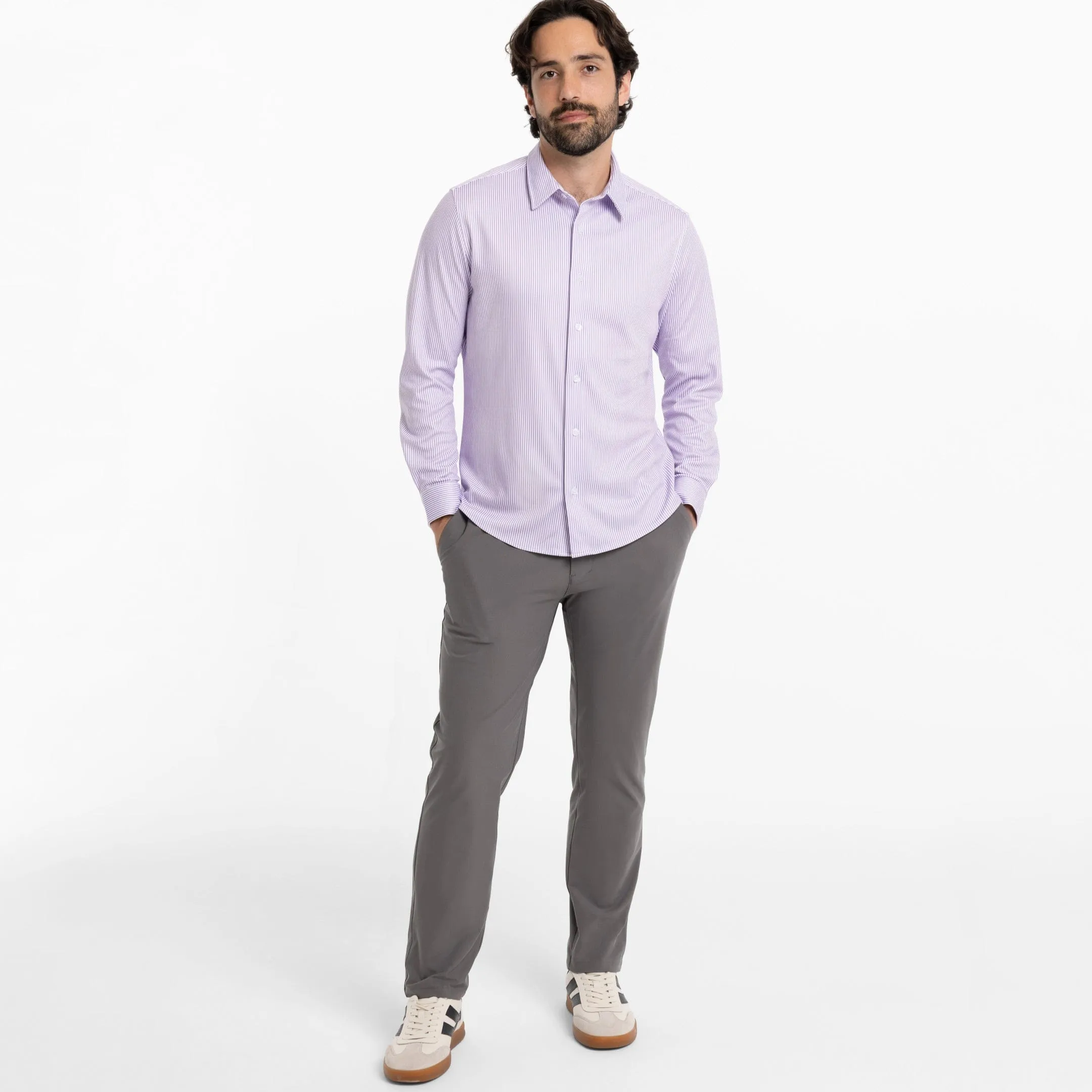Iris Stripes Performance Stretch Shirt sold by Ash & Erie product image thumbnail 2