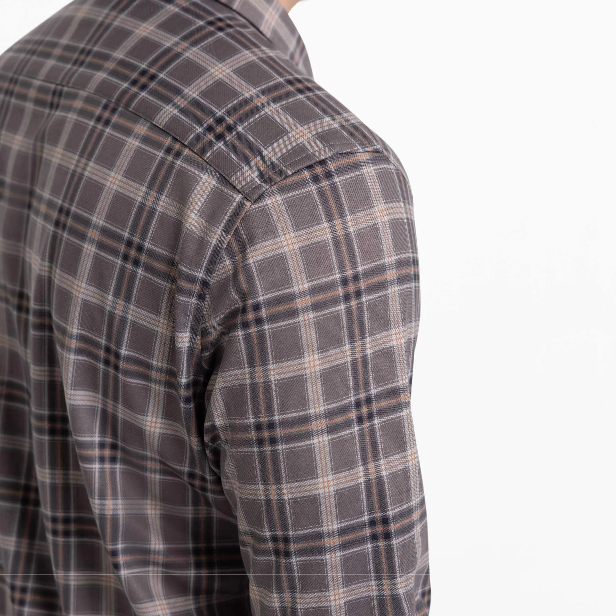 Greyline Plaid Performance Stretch Shirt sold by Ash & Erie product image thumbnail 4