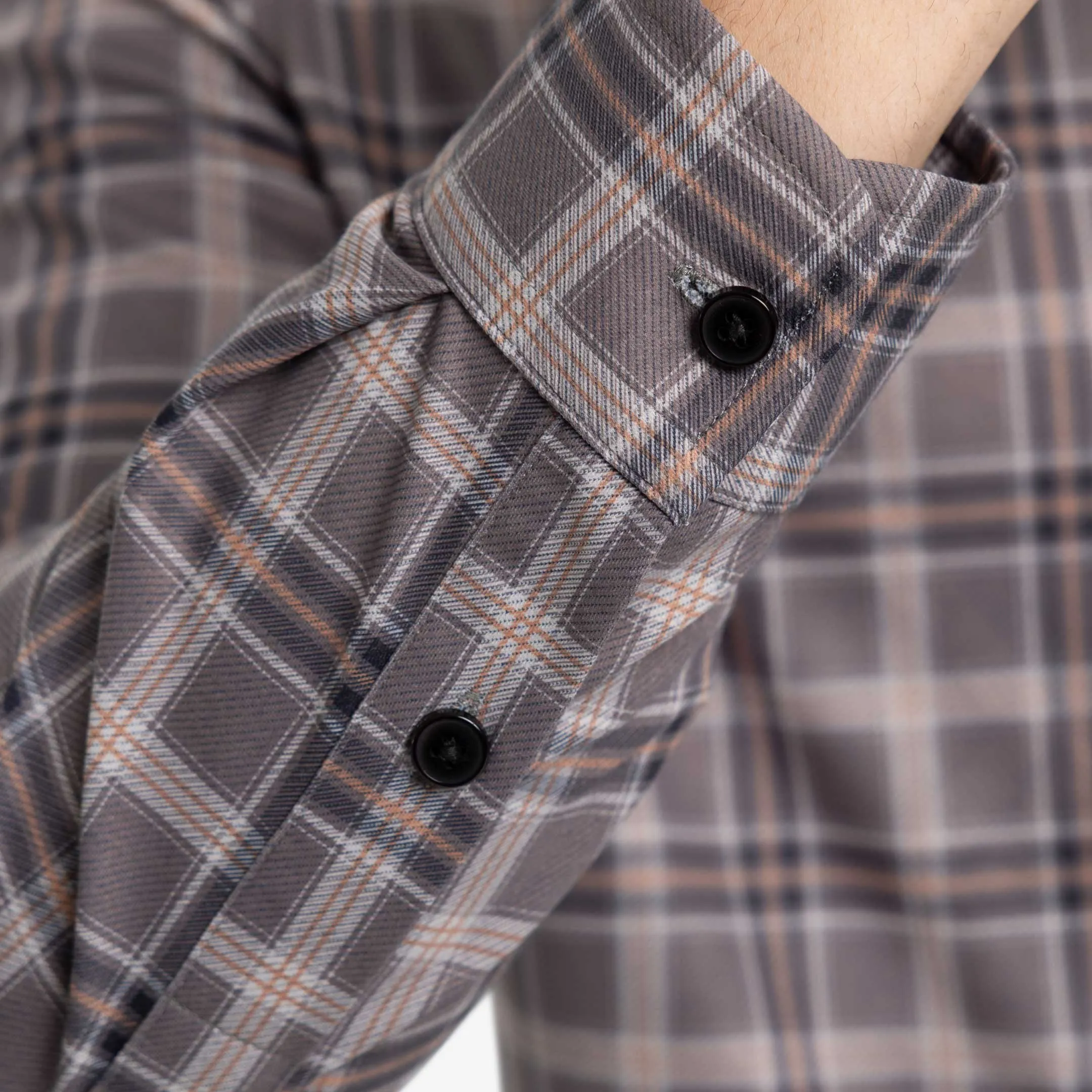 Greyline Plaid Performance Stretch Shirt sold by Ash & Erie product image thumbnail 5