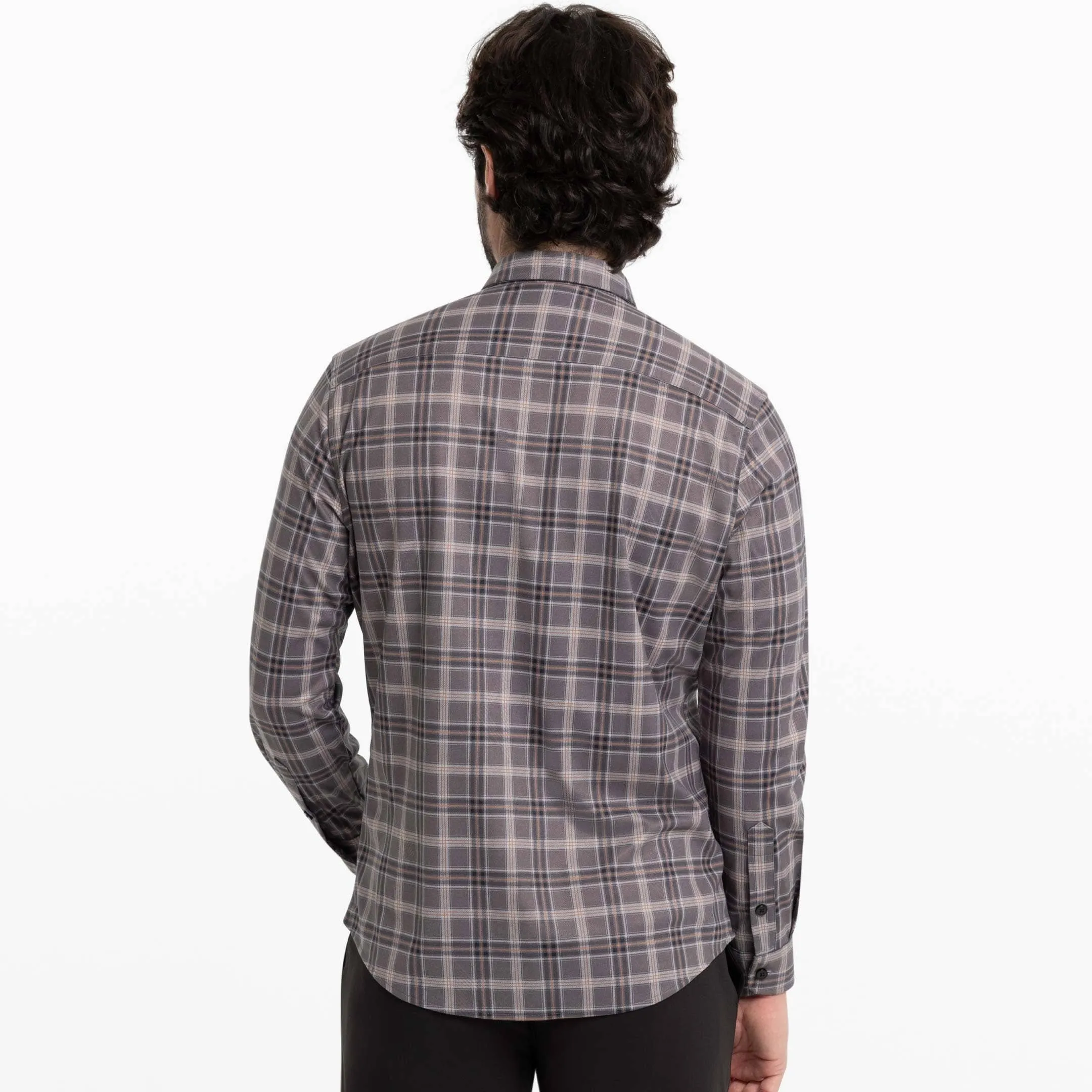 Greyline Plaid Performance Stretch Shirt sold by Ash & Erie product image thumbnail 3