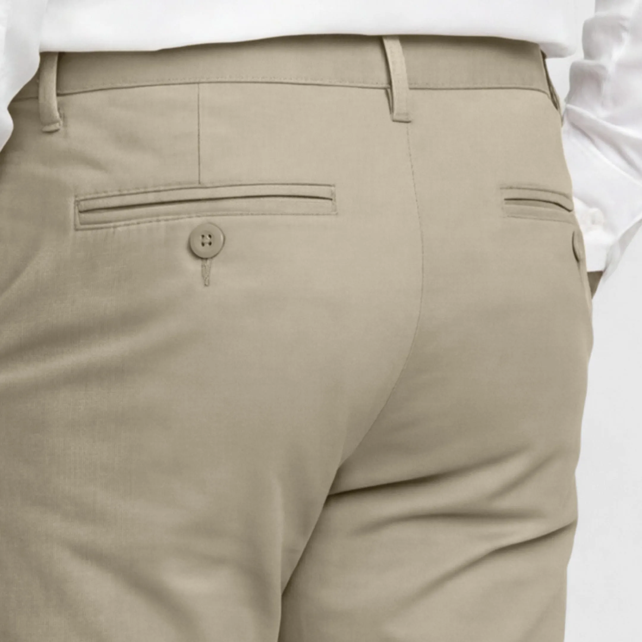 Khaki Lightweight Signature Chino sold by Ash & Erie product image thumbnail 4