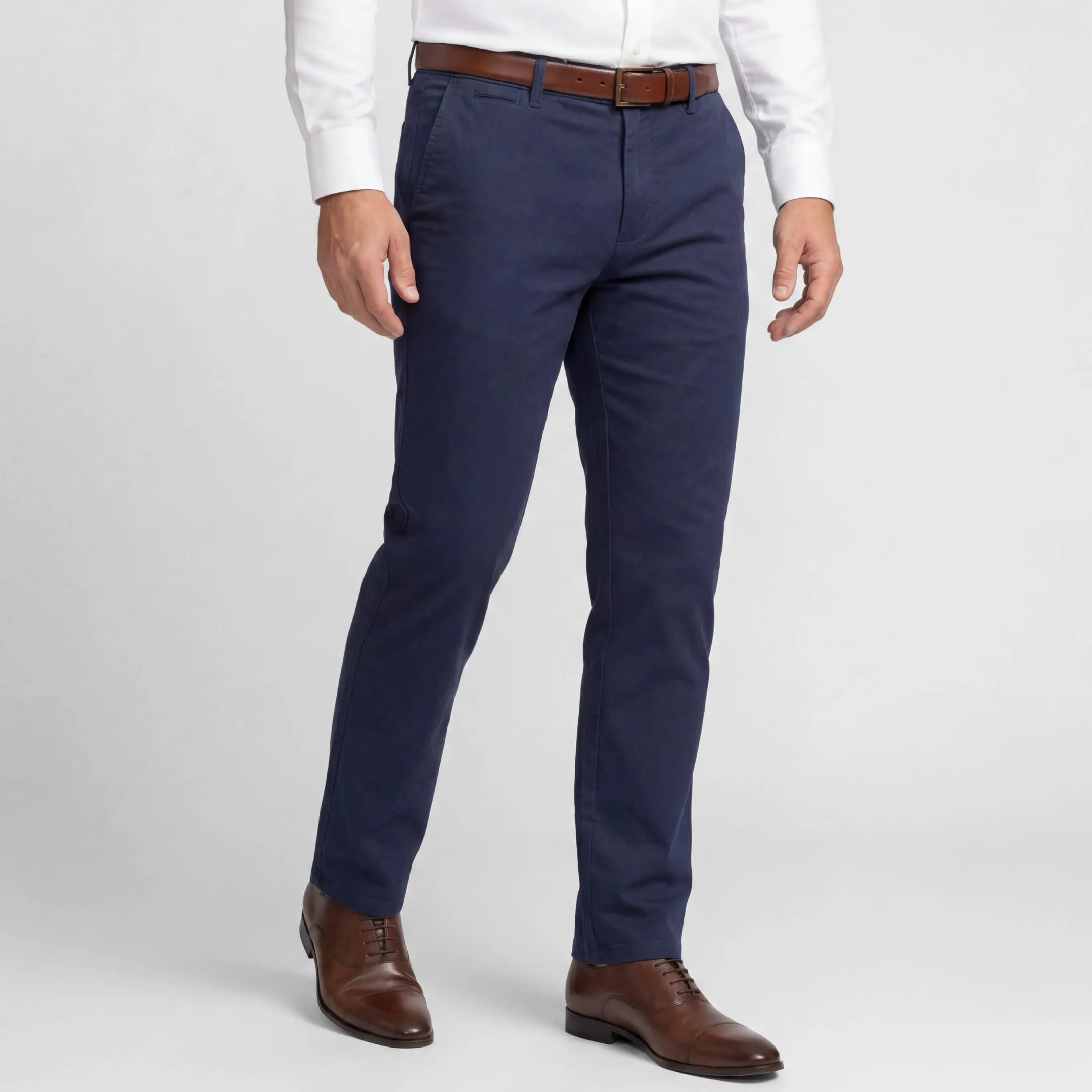 Straight Fit Navy Signature Chino sold by Ash & Erie