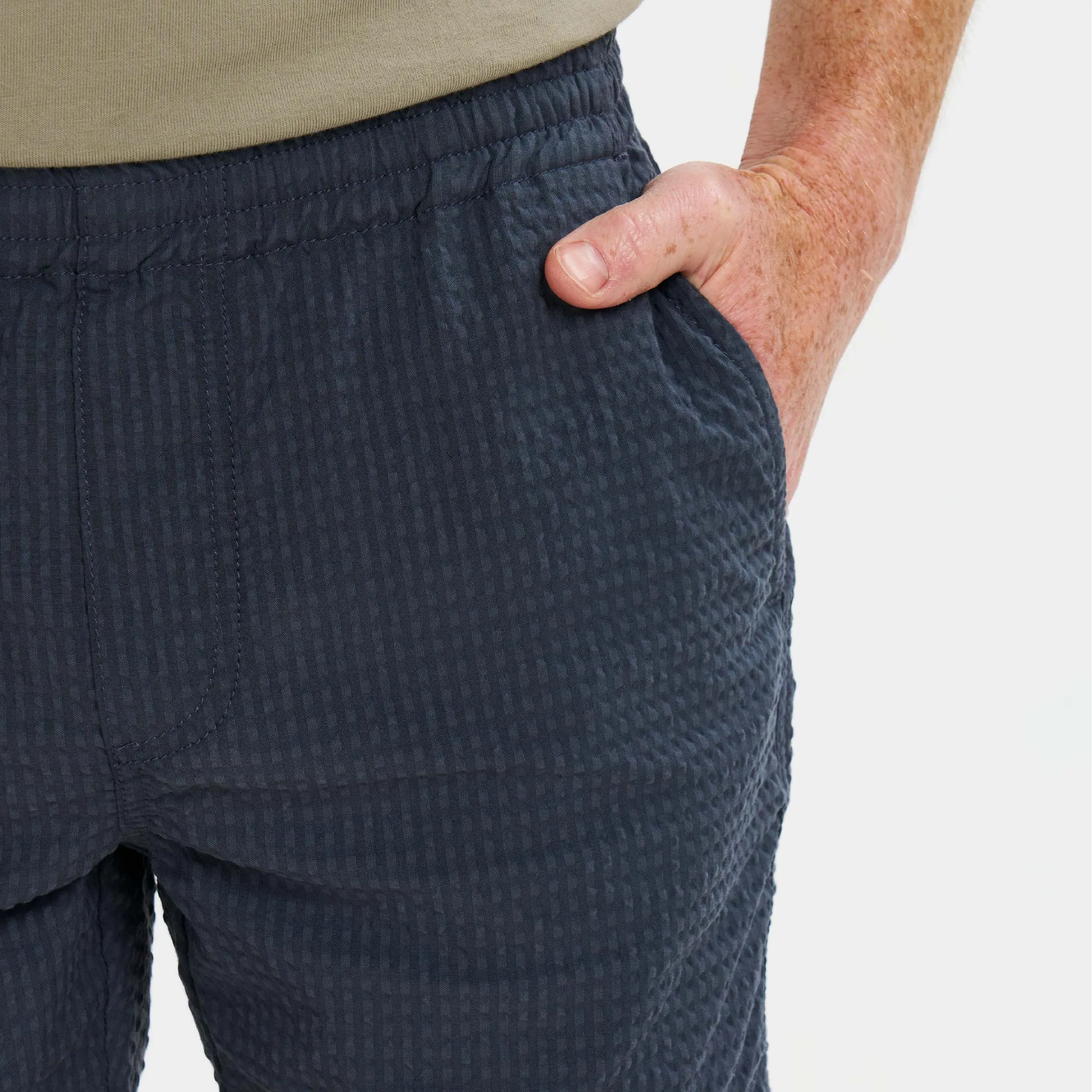 Black Seersucker Deck Short sold by Ash & Erie product image thumbnail 4