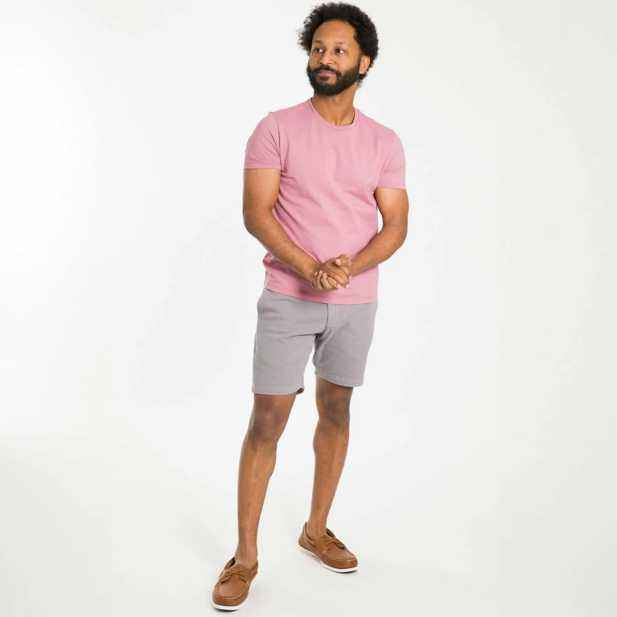 Rose Pima Cotton Crew Neck Tee sold by Ash & Erie product image thumbnail 2