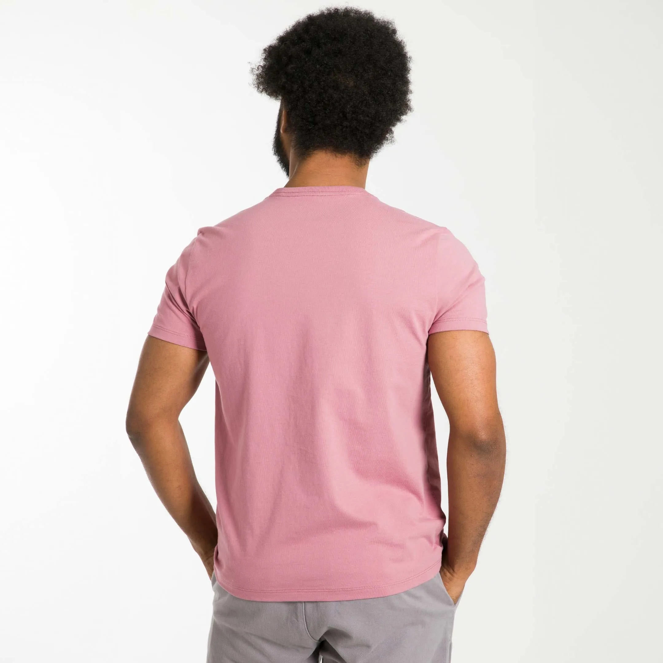 Rose Pima Cotton Crew Neck Tee sold by Ash & Erie product image thumbnail 3
