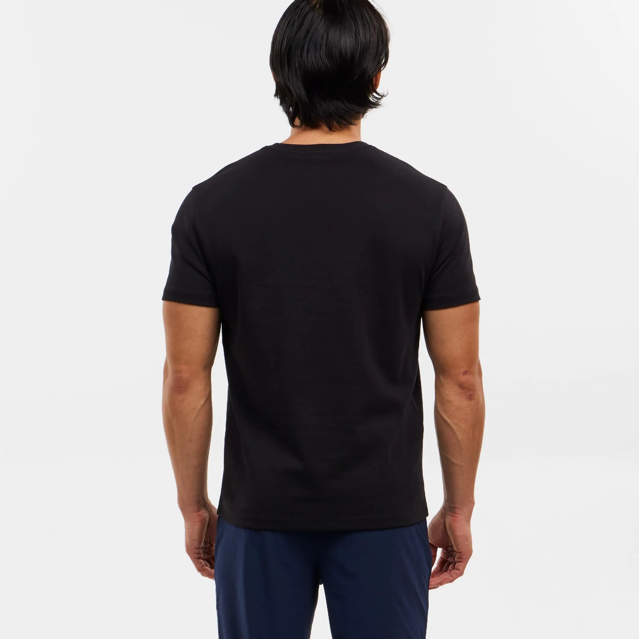 Black Luxury Soft Touch Crew Neck Tee sold by Ash & Erie product image thumbnail 3
