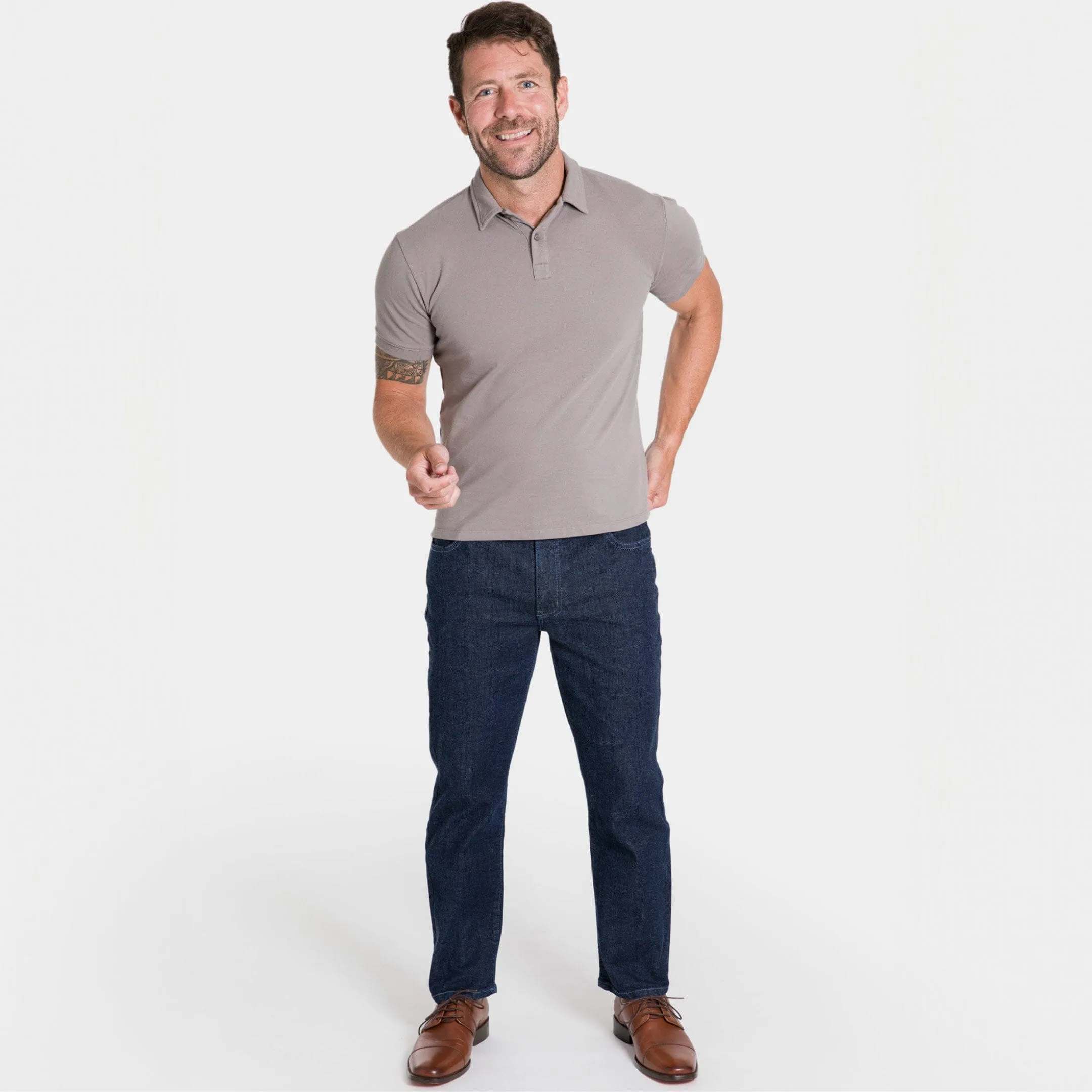 Straight Fit Indigo Wash Essential Jeans sold by Ash & Erie product image thumbnail 2