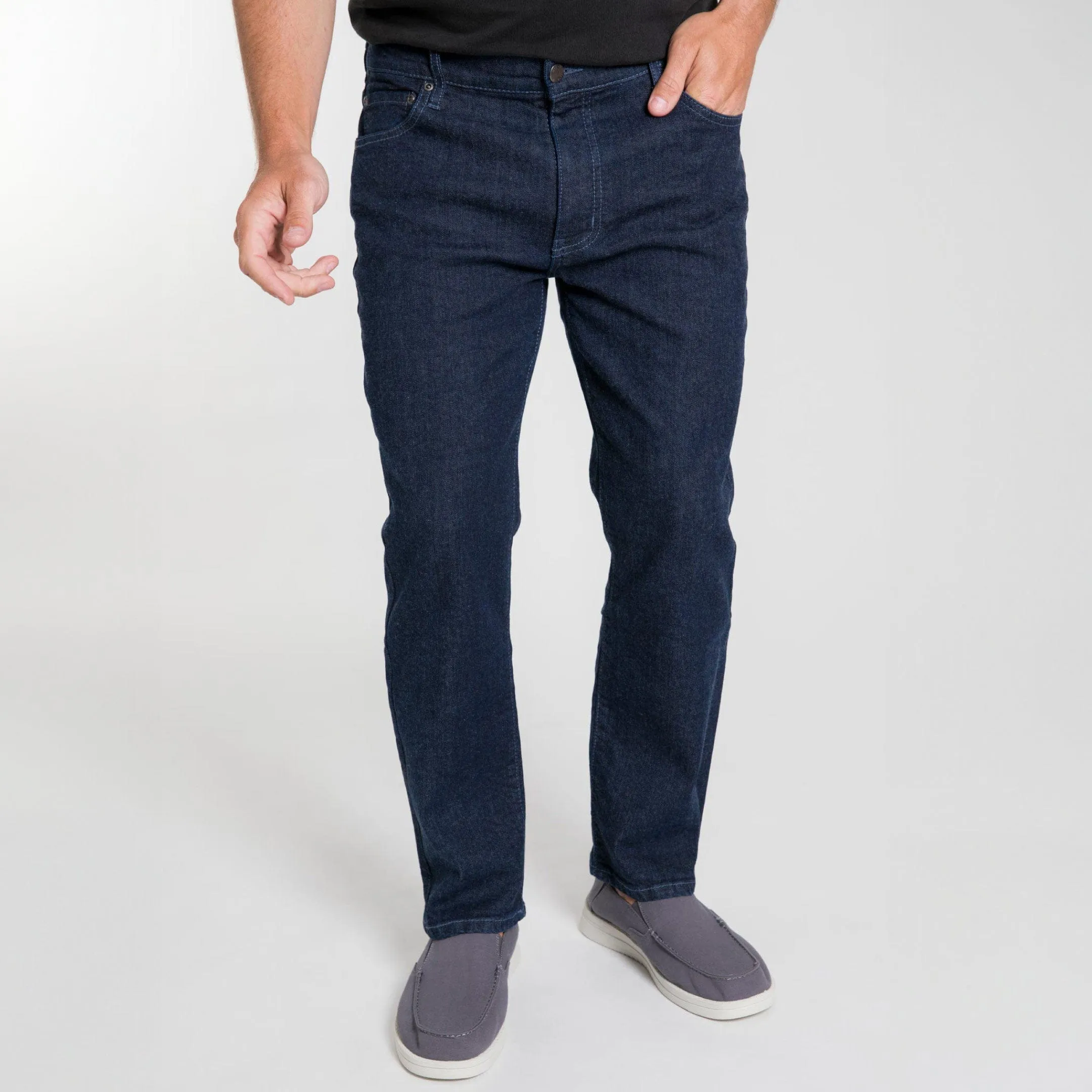 Straight Fit Indigo Wash Essential Jeans sold by Ash & Erie