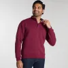 Burgundy Quarter-Zip Sweatshirt sold by Ash & Erie
