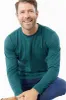Forest Green Long Sleeve Pima Cotton Crew Neck Tee sold by Ash & Erie