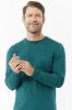 Forest Green Long Sleeve Pima Cotton Crew Neck Tee sold by Ash & Erie