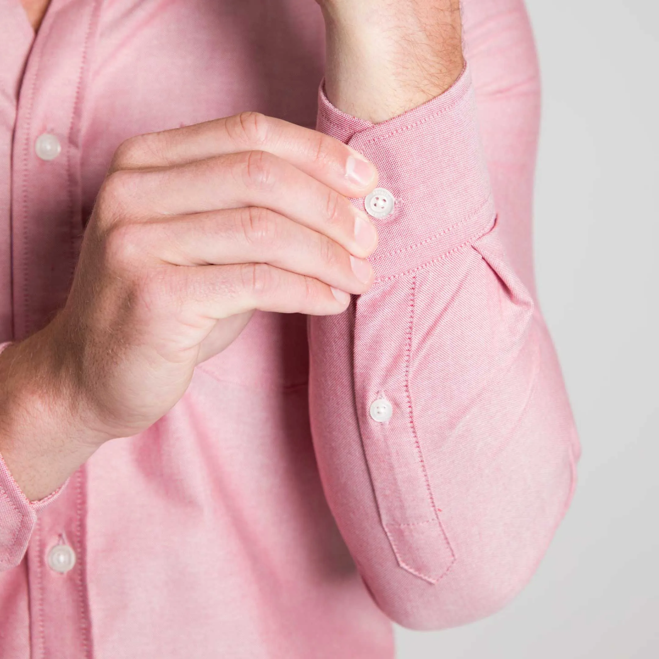 Faded Brick Oxford Wrinkle Free Shirt sold by Ash & Erie product image thumbnail 4