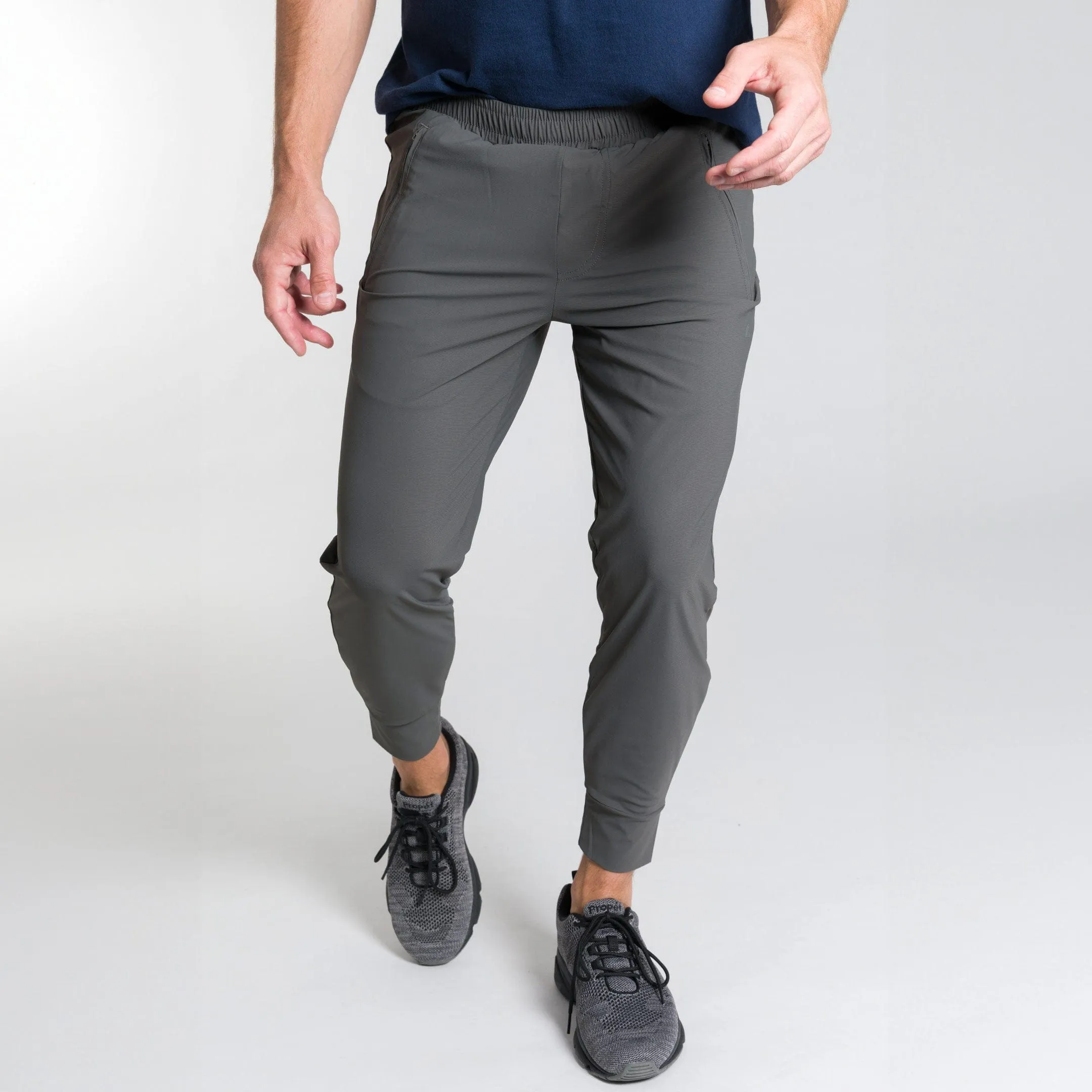 Charcoal Hybrid Jogger sold by Ash & Erie