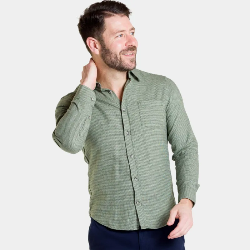 Forest Houndstooth Flannel Shirt sold by Ash & Erie