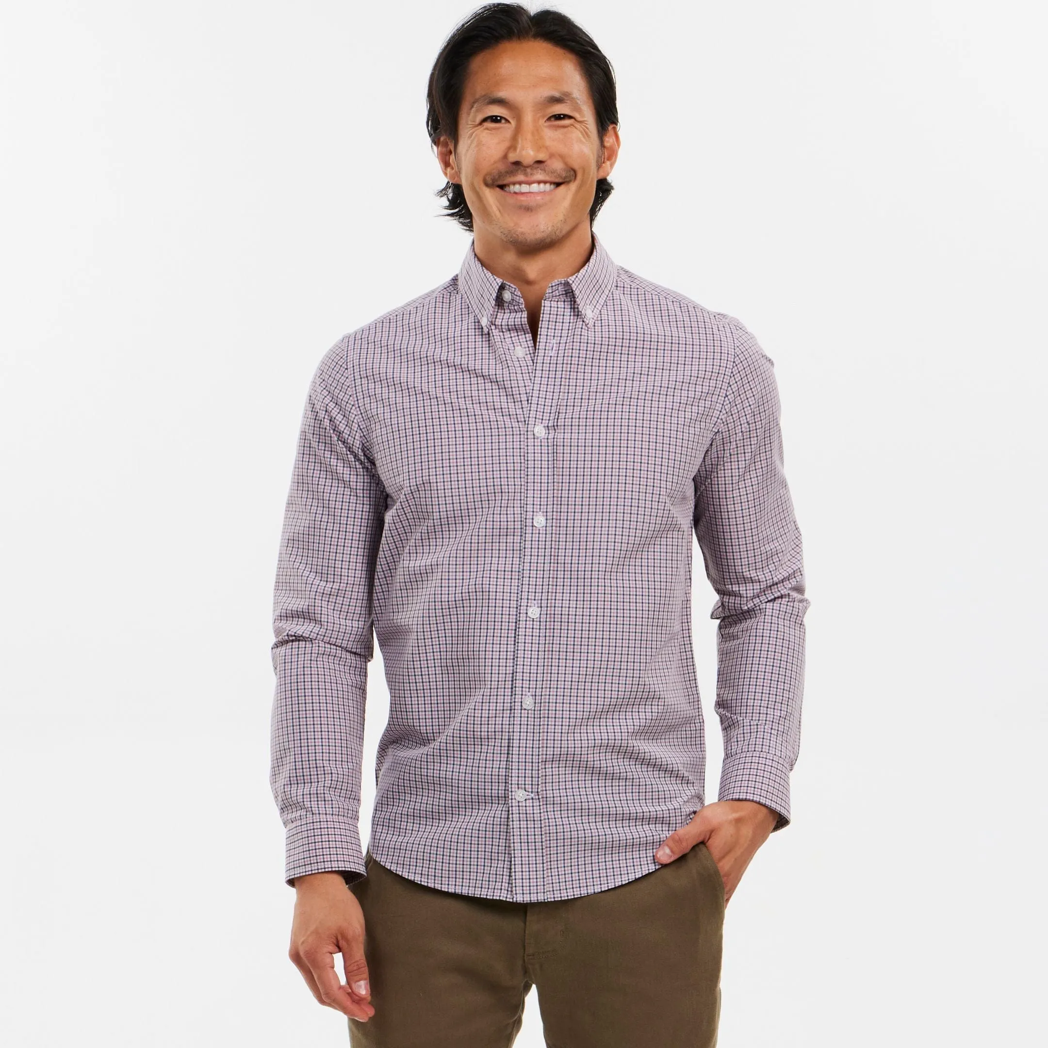 Vineyard Plaid Wrinkle Free Shirt sold by Ash & Erie