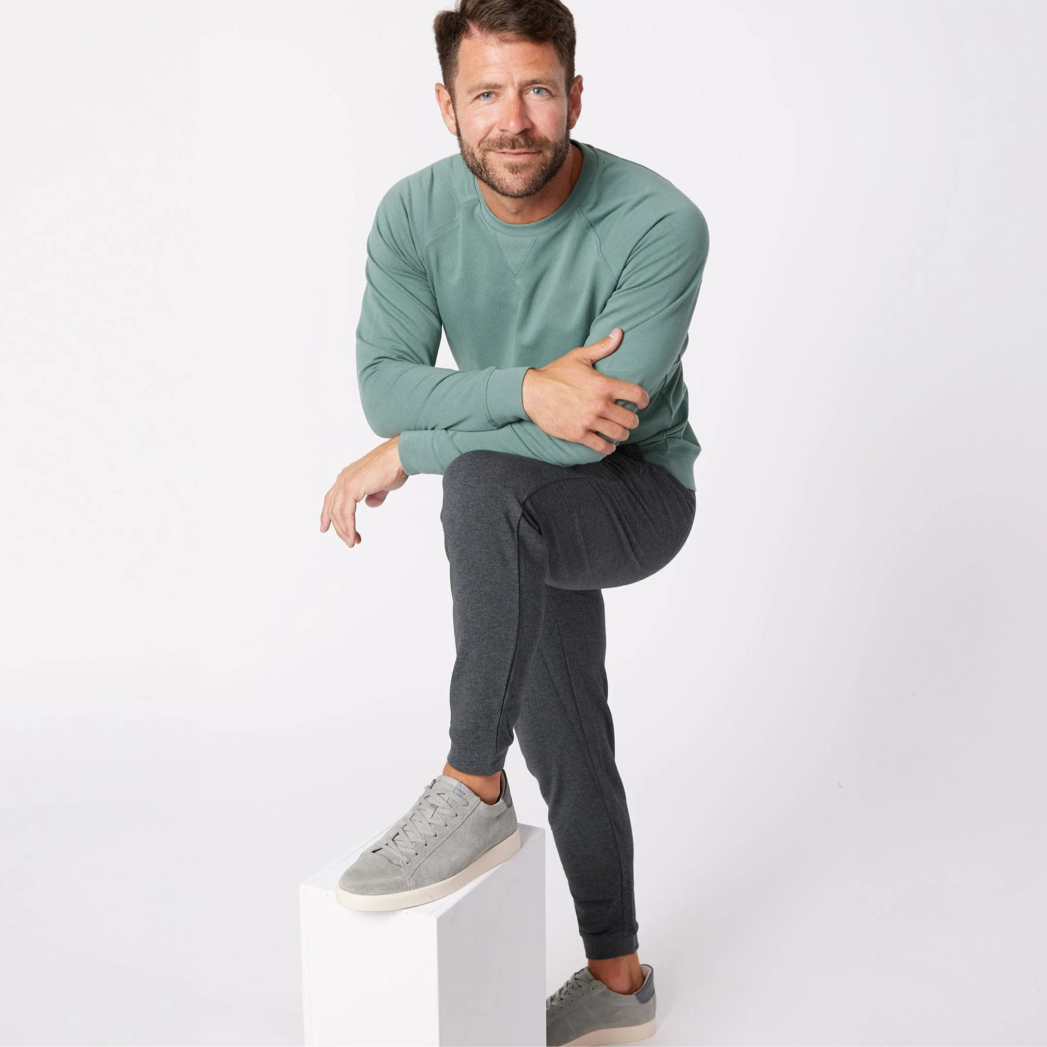 Charcoal French Terry Jogger sold by Ash & Erie product image thumbnail 3