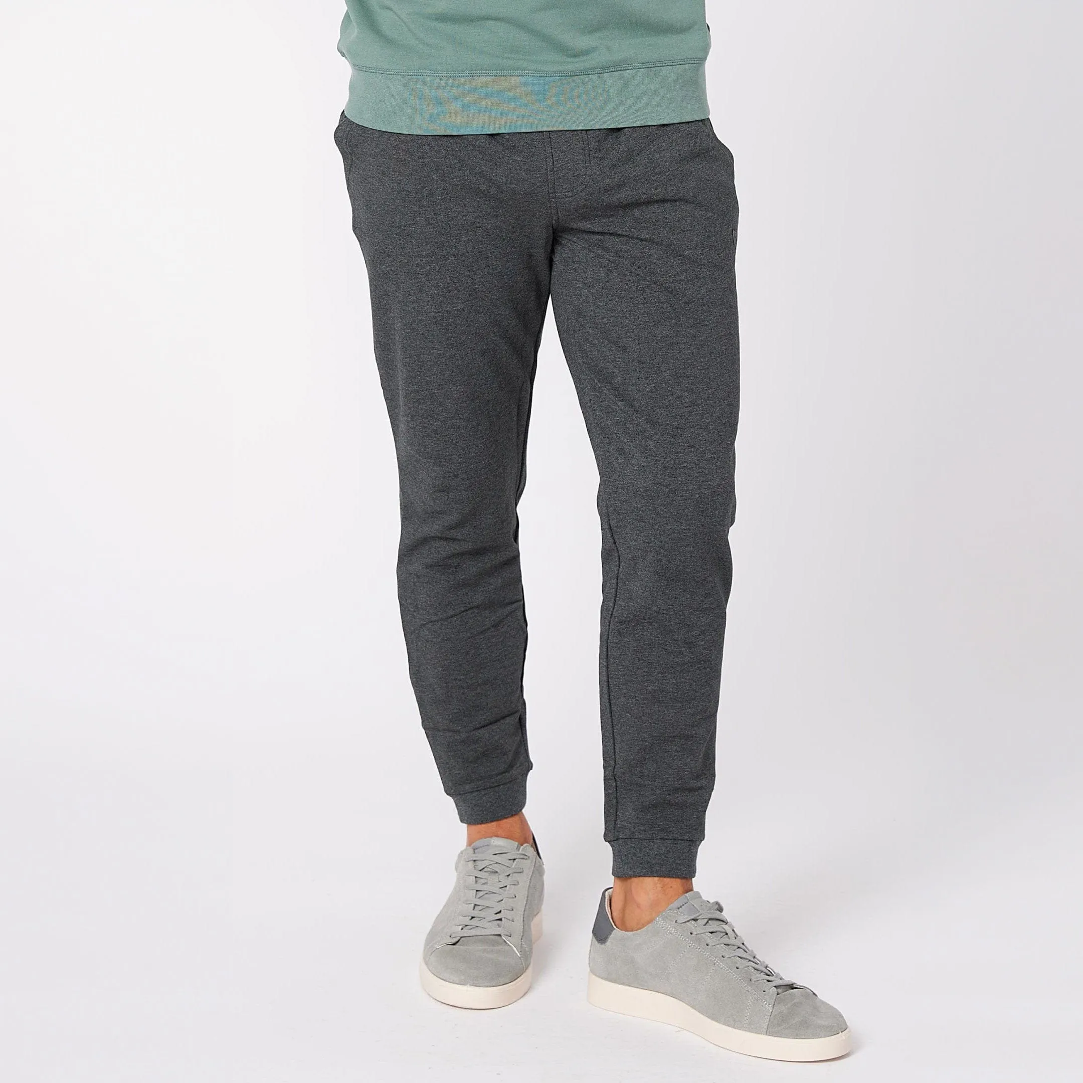 Charcoal French Terry Jogger sold by Ash & Erie