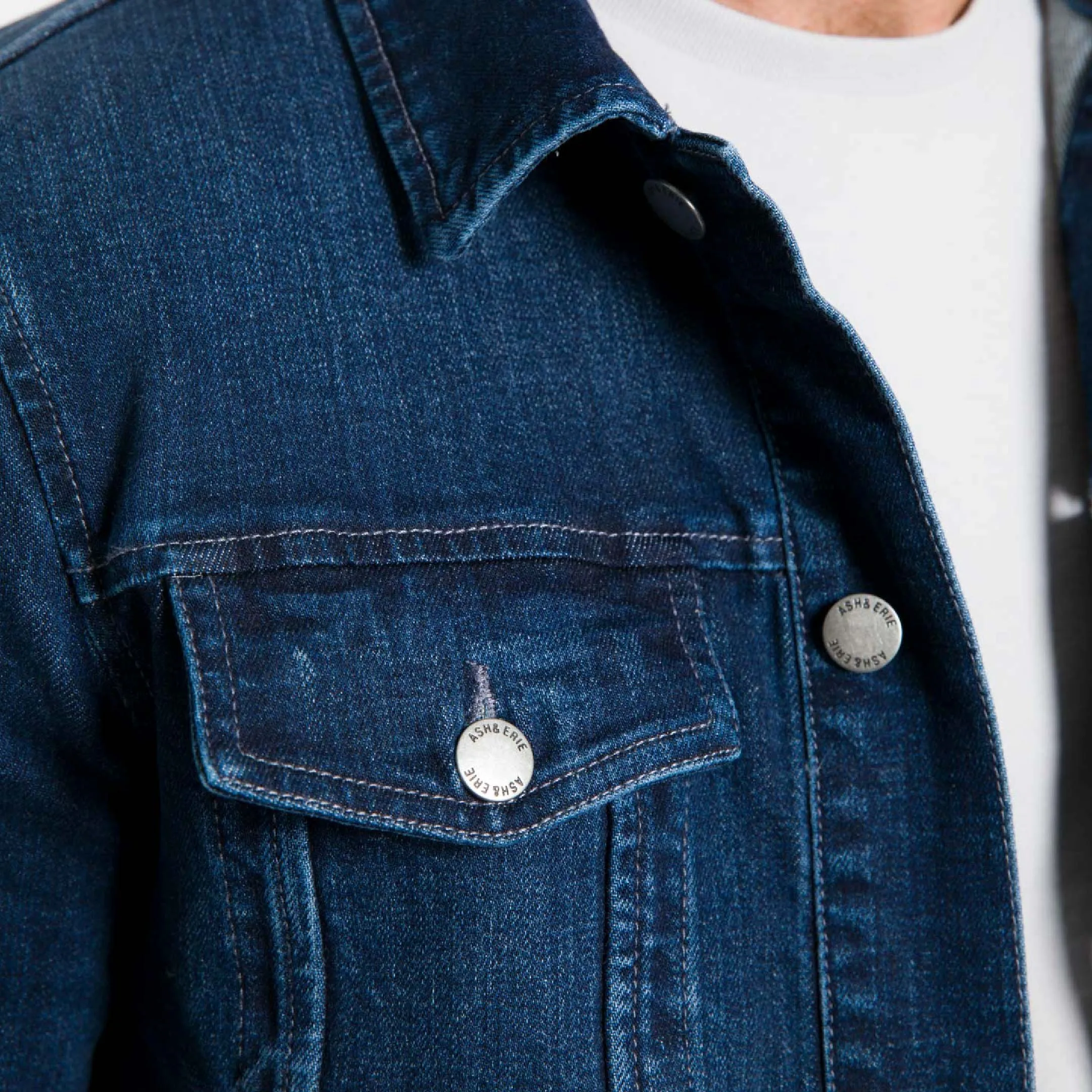 Original Wash Denim Jacket sold by Ash & Erie product image thumbnail 4