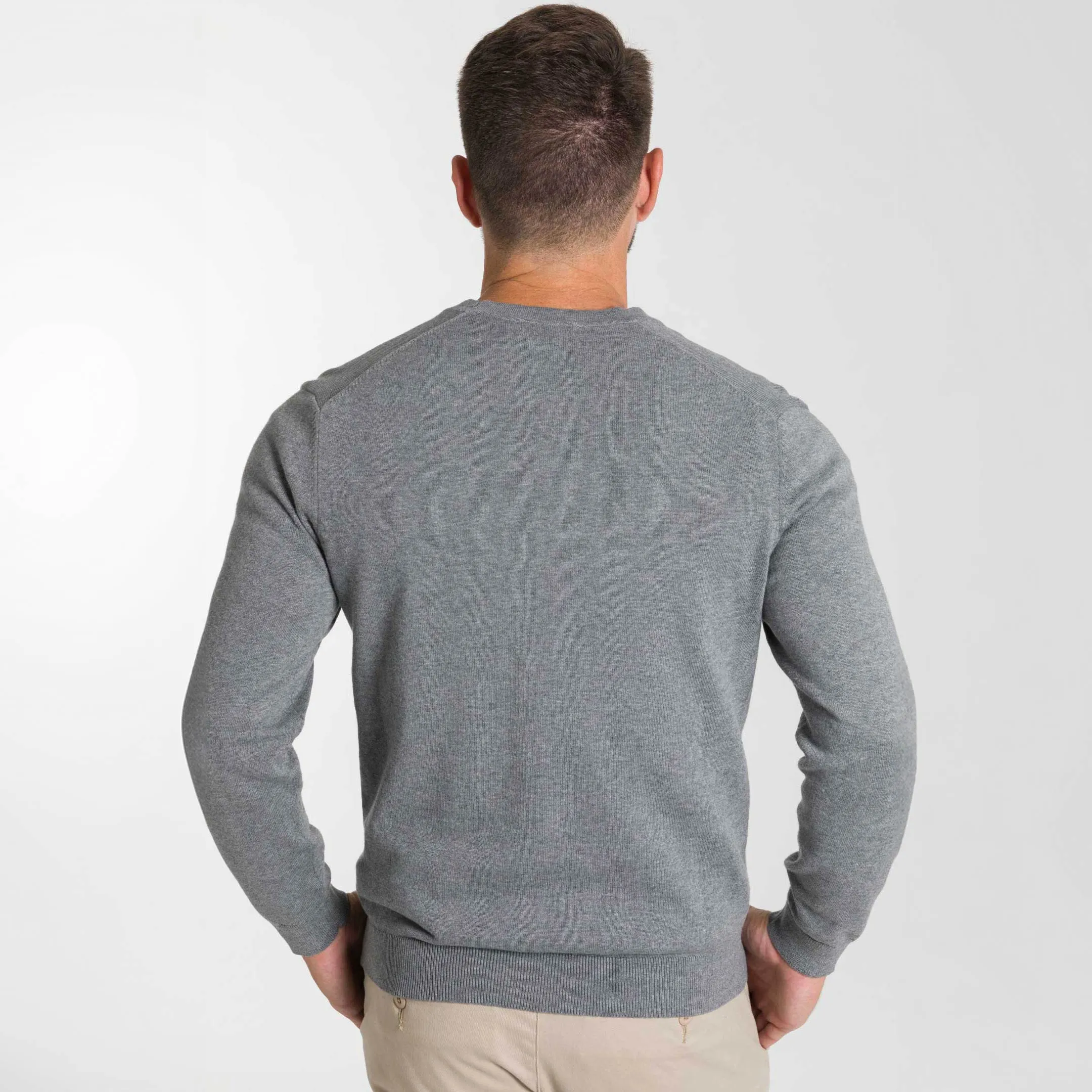 Light Grey Cardigan Sweater sold by Ash & Erie product image thumbnail 3