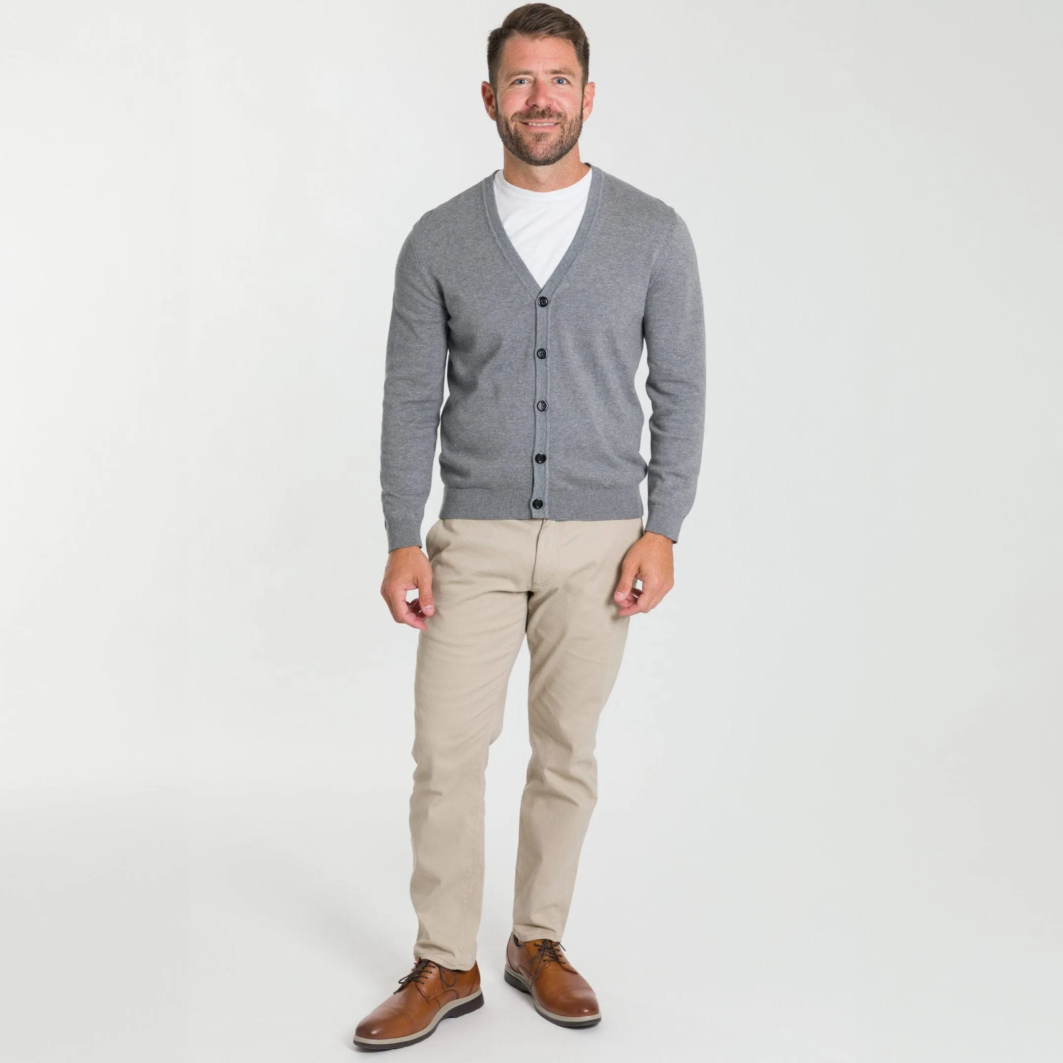 Light Grey Cardigan Sweater sold by Ash & Erie product image thumbnail 2