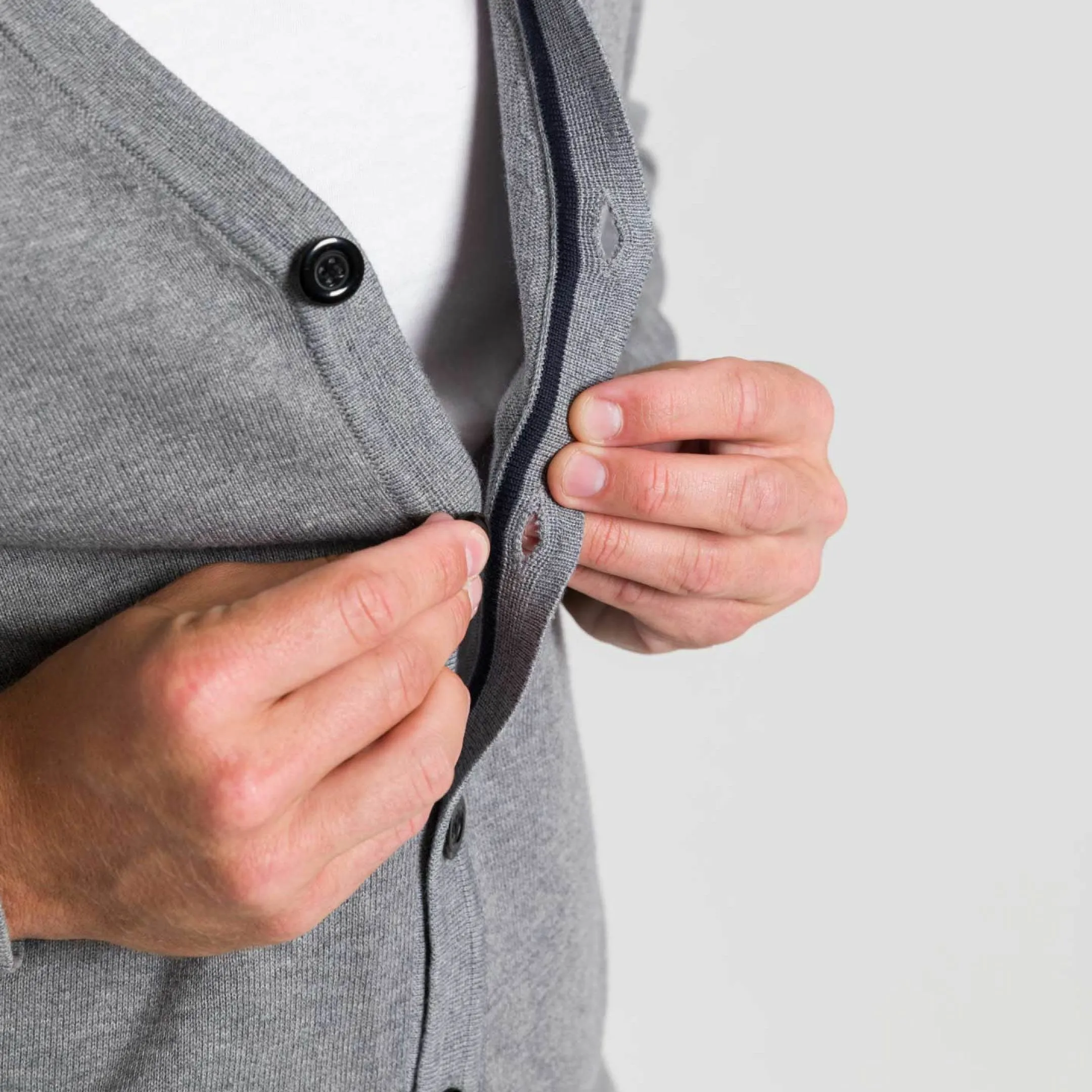 Light Grey Cardigan Sweater sold by Ash & Erie product image thumbnail 4
