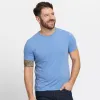 Blue Hybrid Tee sold by Ash & Erie