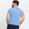Blue Hybrid Tee sold by Ash & Erie